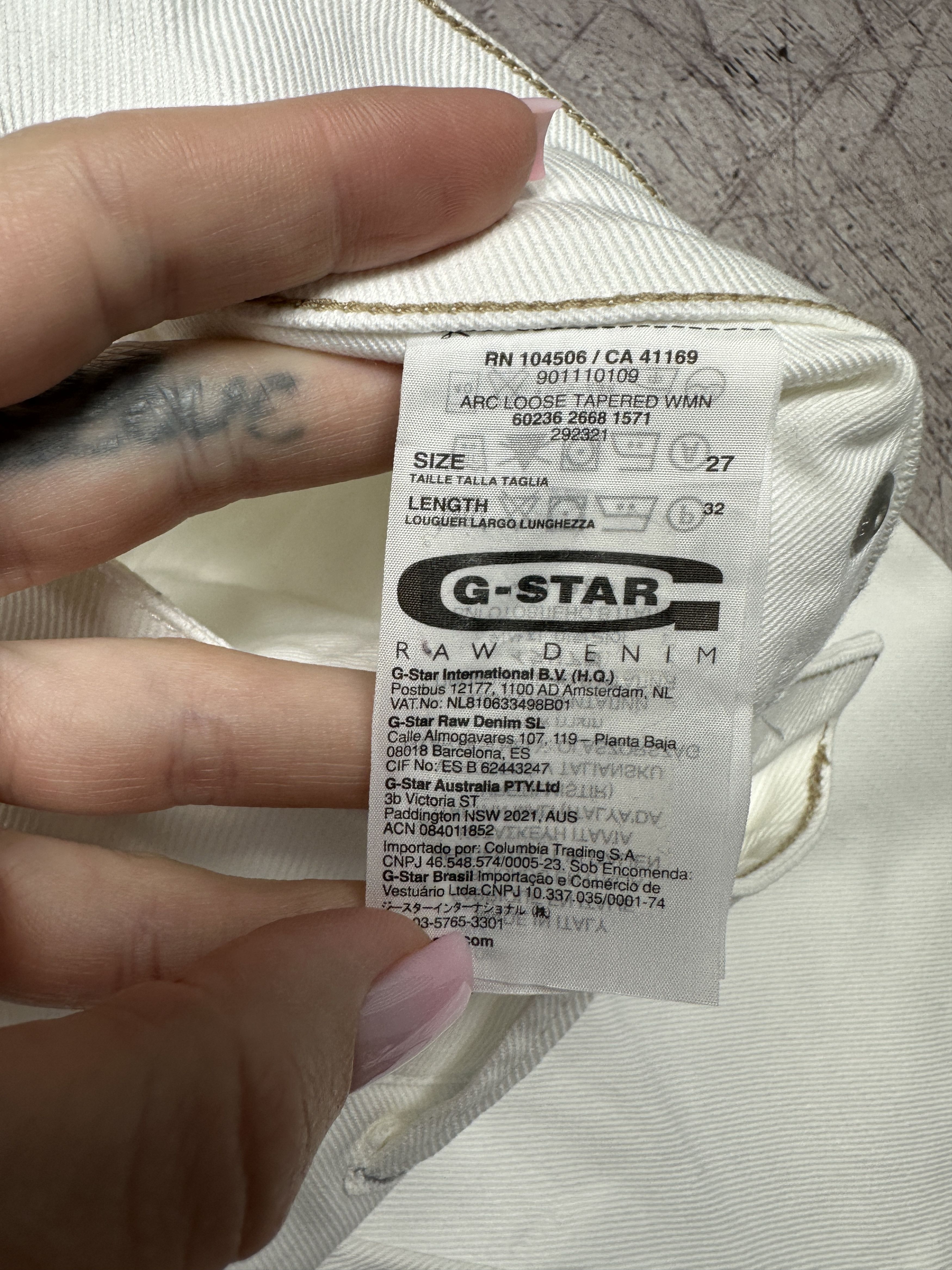 G-Star NEW! G Star Raw Womens Arc Loose Tapered Denim Pants Jeans Size 27" / US 4 / IT 40 - 7 Thumbnail