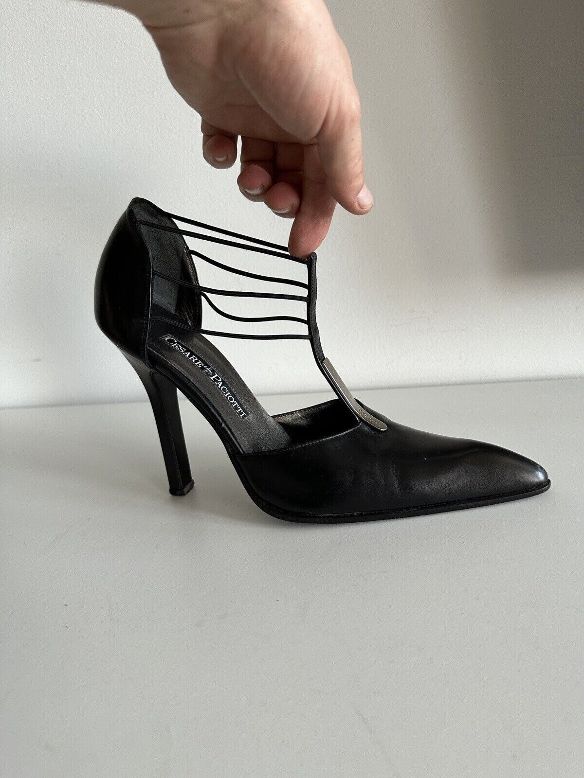 Paciotti Cesare Paciotti Womens Leather Heels size 38.5 Size US 8.5 / IT 38.5 - 12 Thumbnail