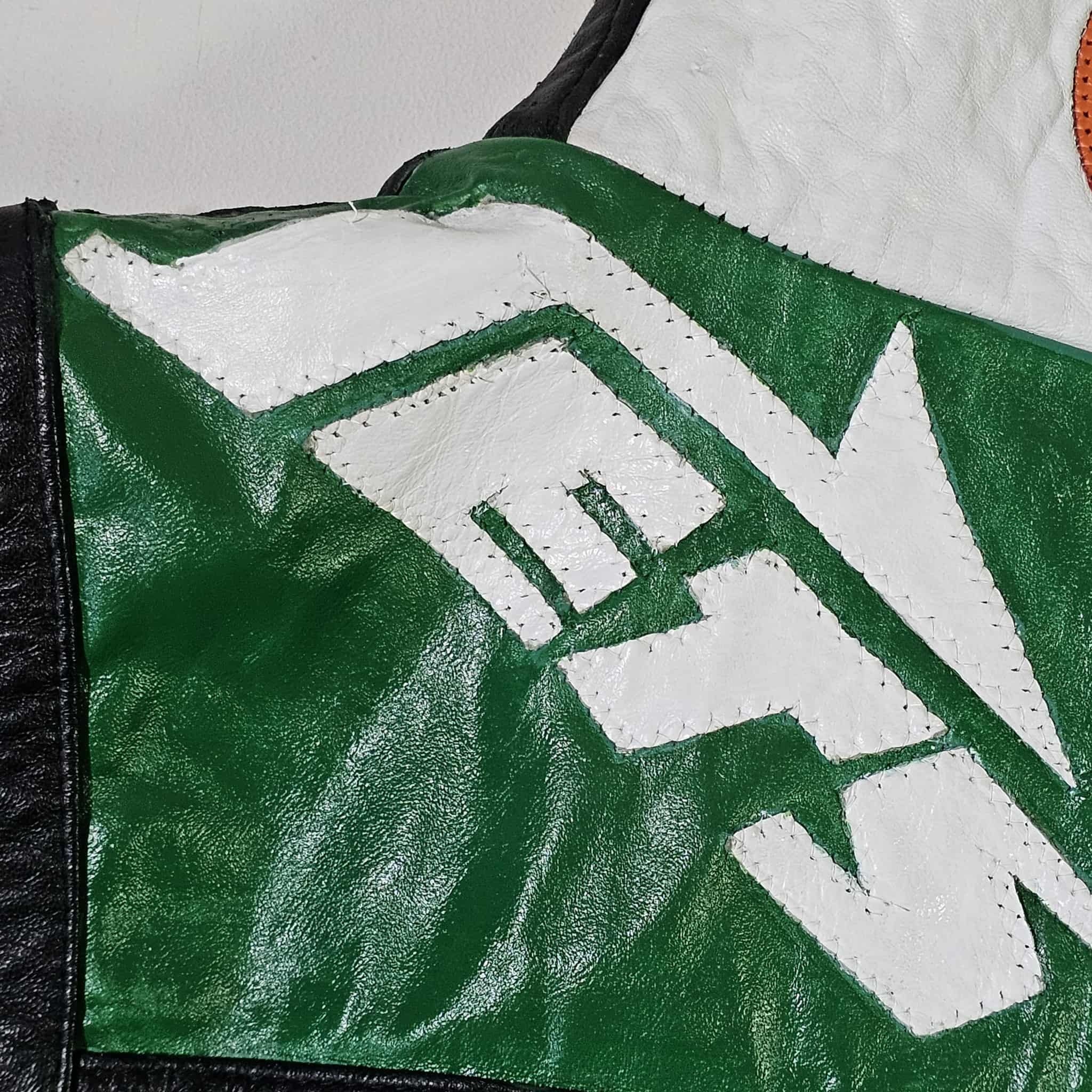 NFL NFL Vintage 90s Patches Custom Handmade Leather Jacket Size US XL / EU 56 / 4 - 8 Thumbnail