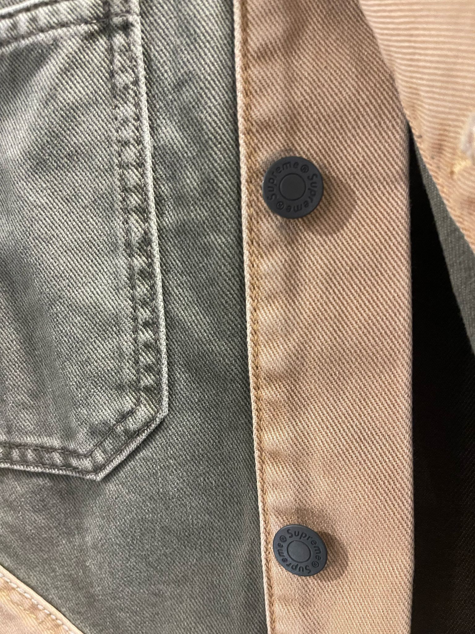 Supreme Supreme 2-Tone Paneled Denim Jacket Size US L / EU 52-54 / 3 - 2 Thumbnail