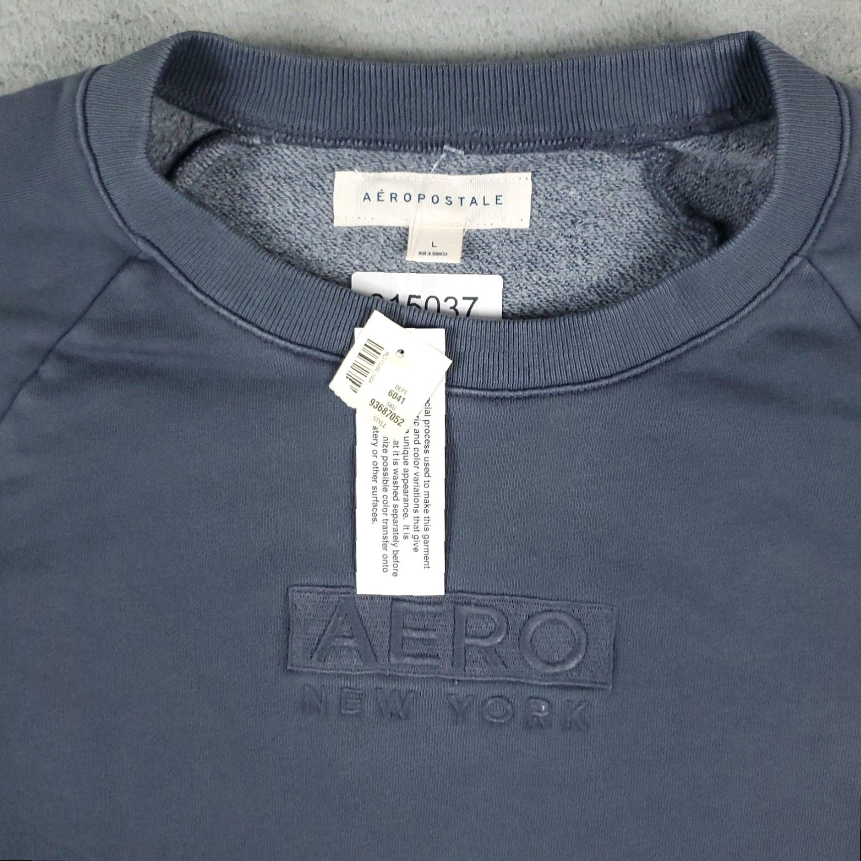 Vintage Aeropostale Mens Large Gray Casual Long Sleeve Pullover Sweatshirt Size US L / EU 52-54 / 3 - 2 Thumbnail