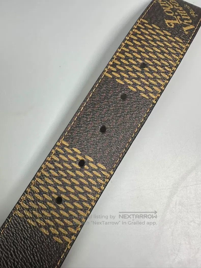 Louis Vuitton Louis Vuitton size 100 Co-branded nigo full LV logo belt Size ONE SIZE - 8 Thumbnail