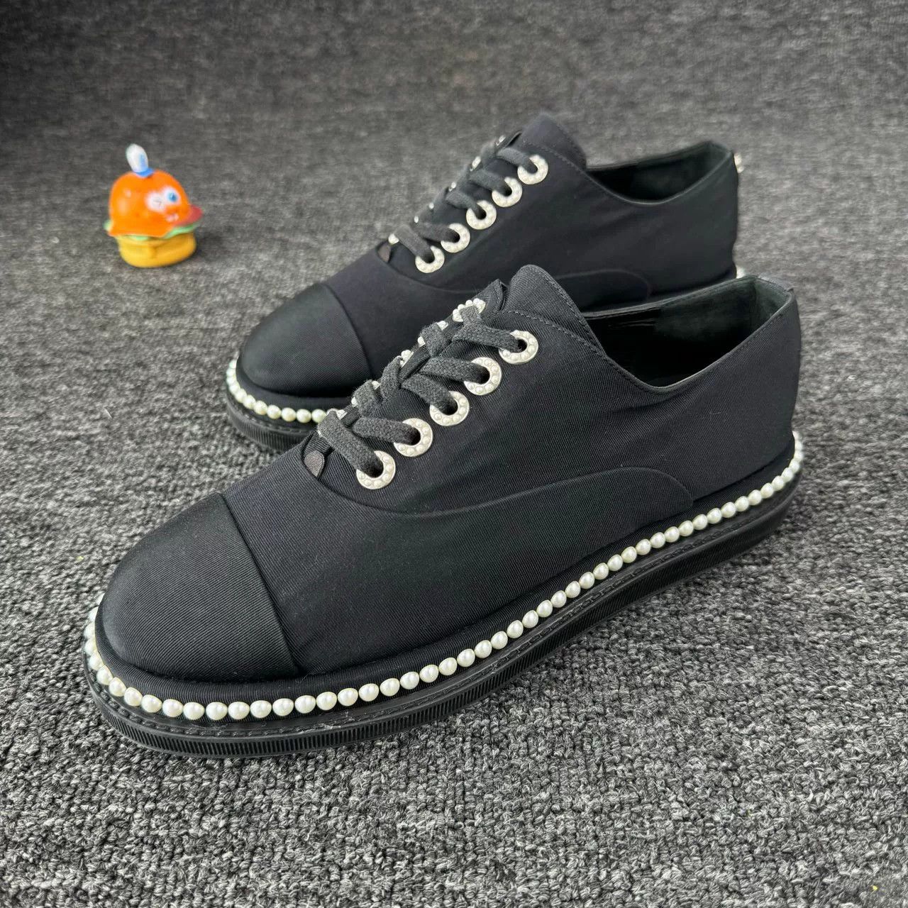 Chanel Chanel Black Pearl Sneakers Size US 6.5 / IT 36.5 - 1 Thumbnail