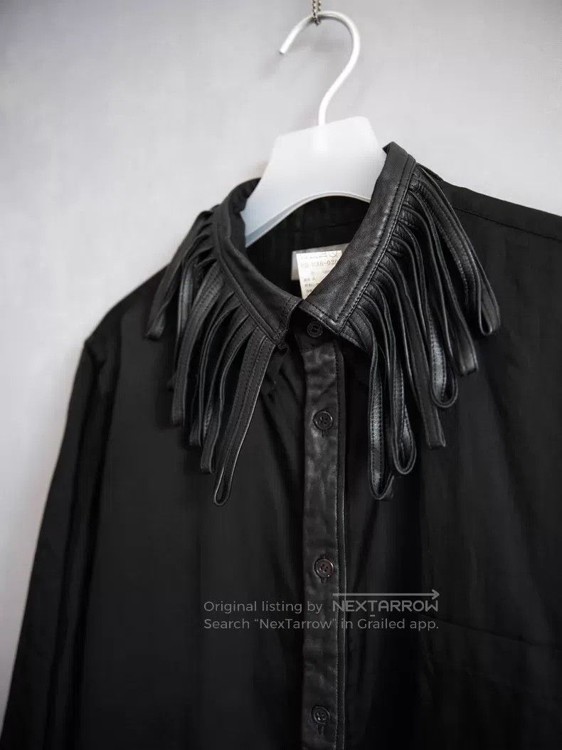 Yohji Yamamoto Yohji Yamamoto 06AW fringed ring detail sheepskin shirt| Size US M / EU 48-50 / 2 - 3 Thumbnail