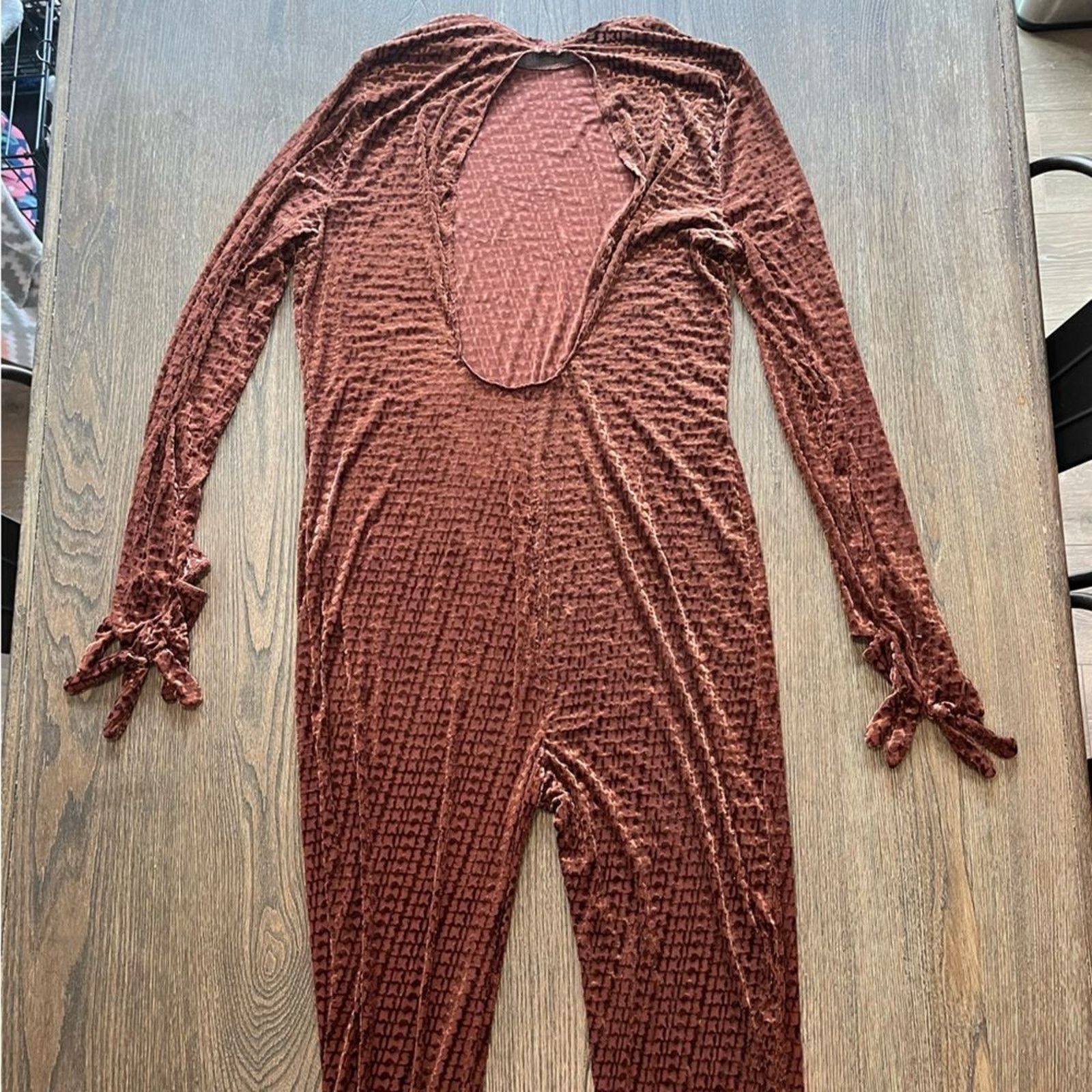 SKIMS NWT Skims Velvet Stirrup Catsuit Logo One-piece Jumpsuit 4X Size 38" / US 16 / IT 52 - 5 Thumbnail