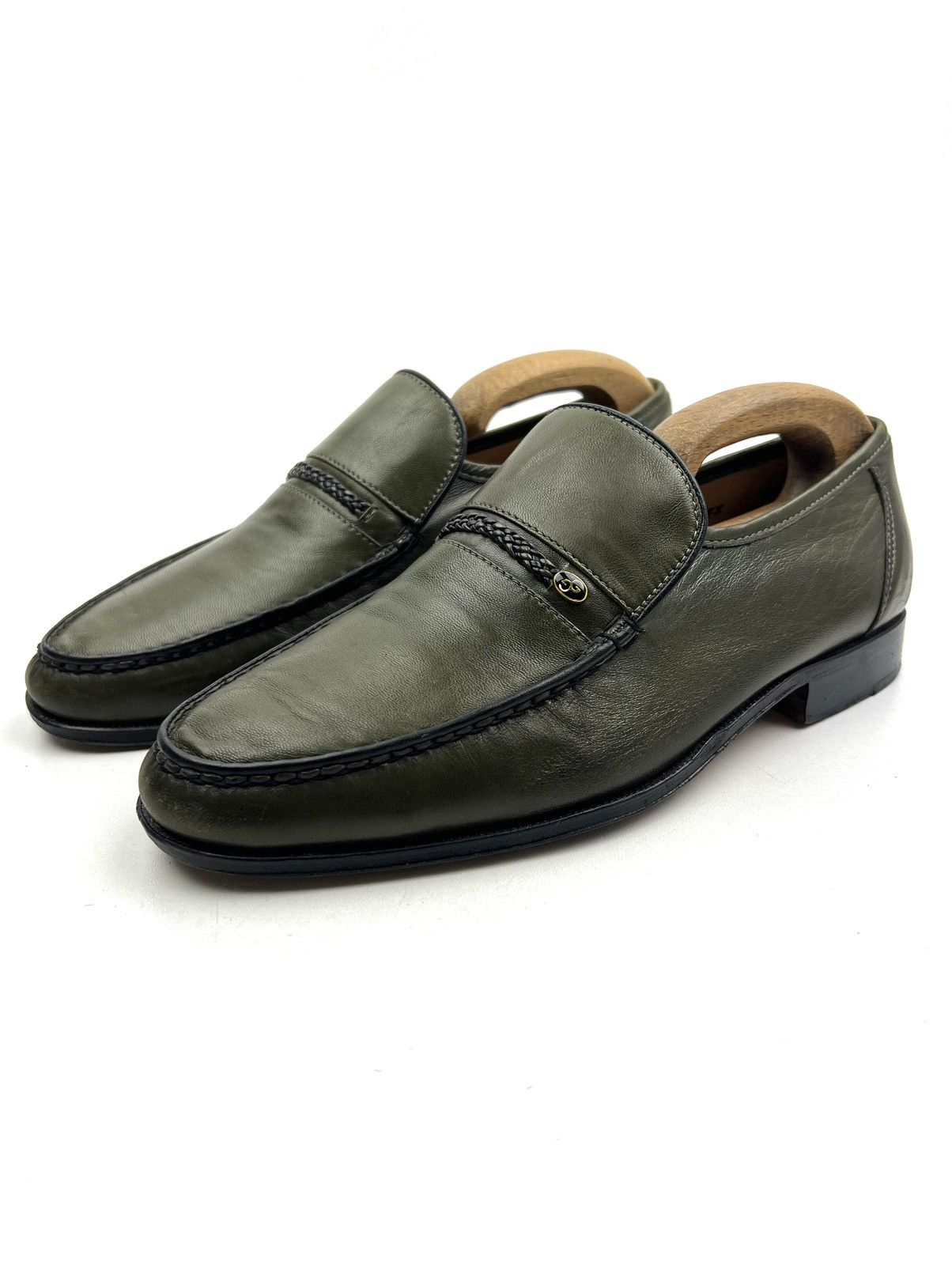 Grenson GRENSON Loafers Leather Shoes Made in England Green Men’s Size US 7 / EU 40 - 2 Thumbnail
