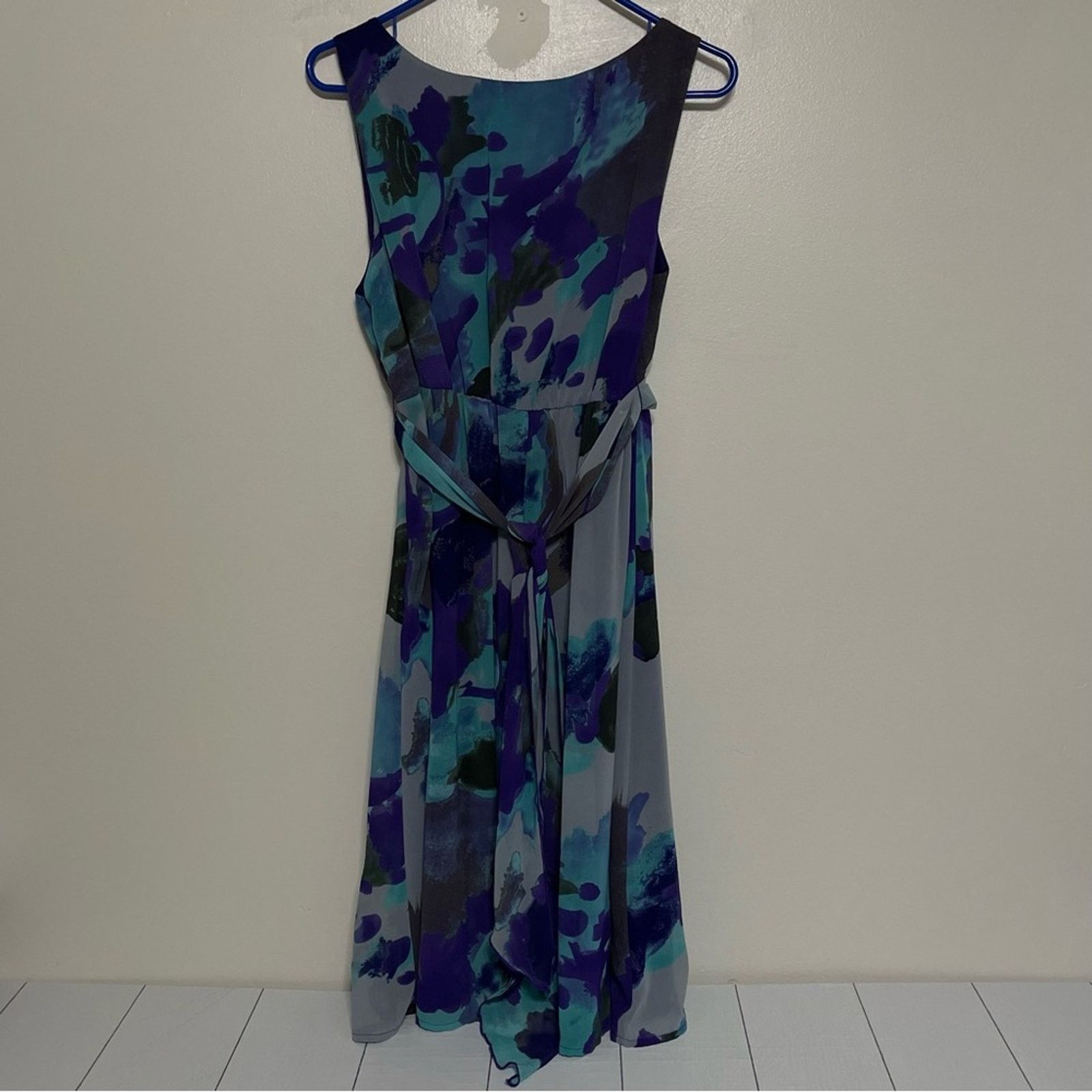 Other Jonathan Martin Size 14 Abstract Watercolor A-Line Dress Size XL / US 12-14 / IT 48-50 - 16 Thumbnail