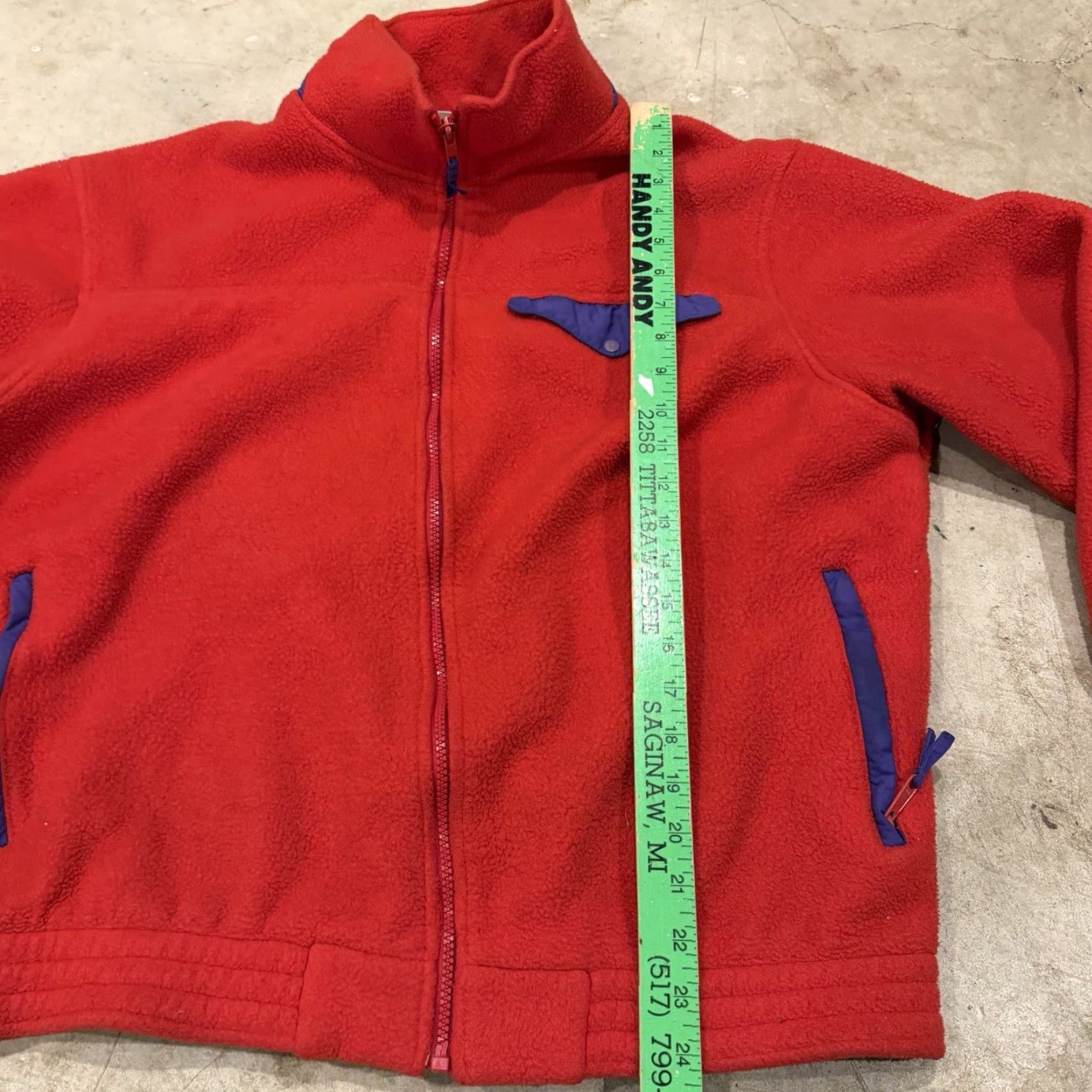 Vintage VINTAGE L.L. BEAN Fleece Jacket Snap Pocket Full Zip XL Mens Red 90s Outdoor Windbreaker Size US XL / EU 56 / 4 - 6 Thumbnail