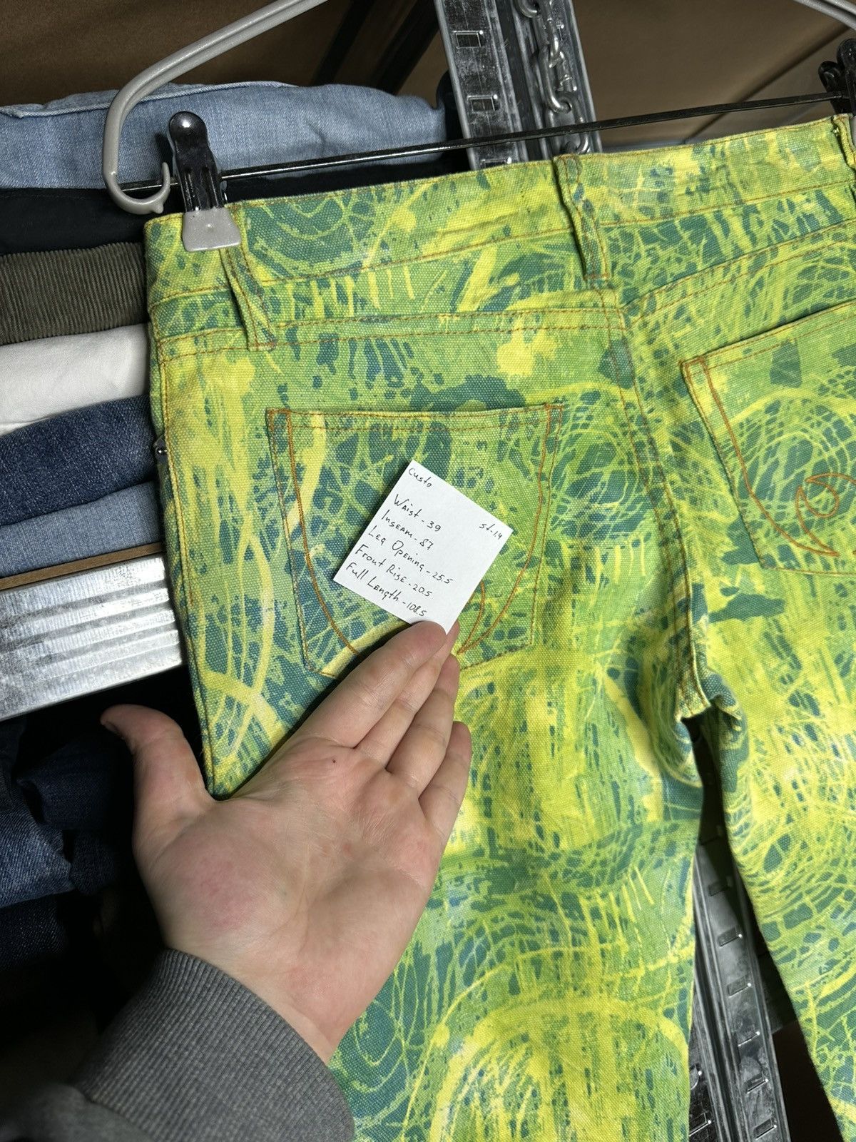 Custo Barcelona Custo Barcelona Bootcut Abstract Print Flared Pants Y2K Art Size 28" / US 6 / IT 42 - 4 Thumbnail