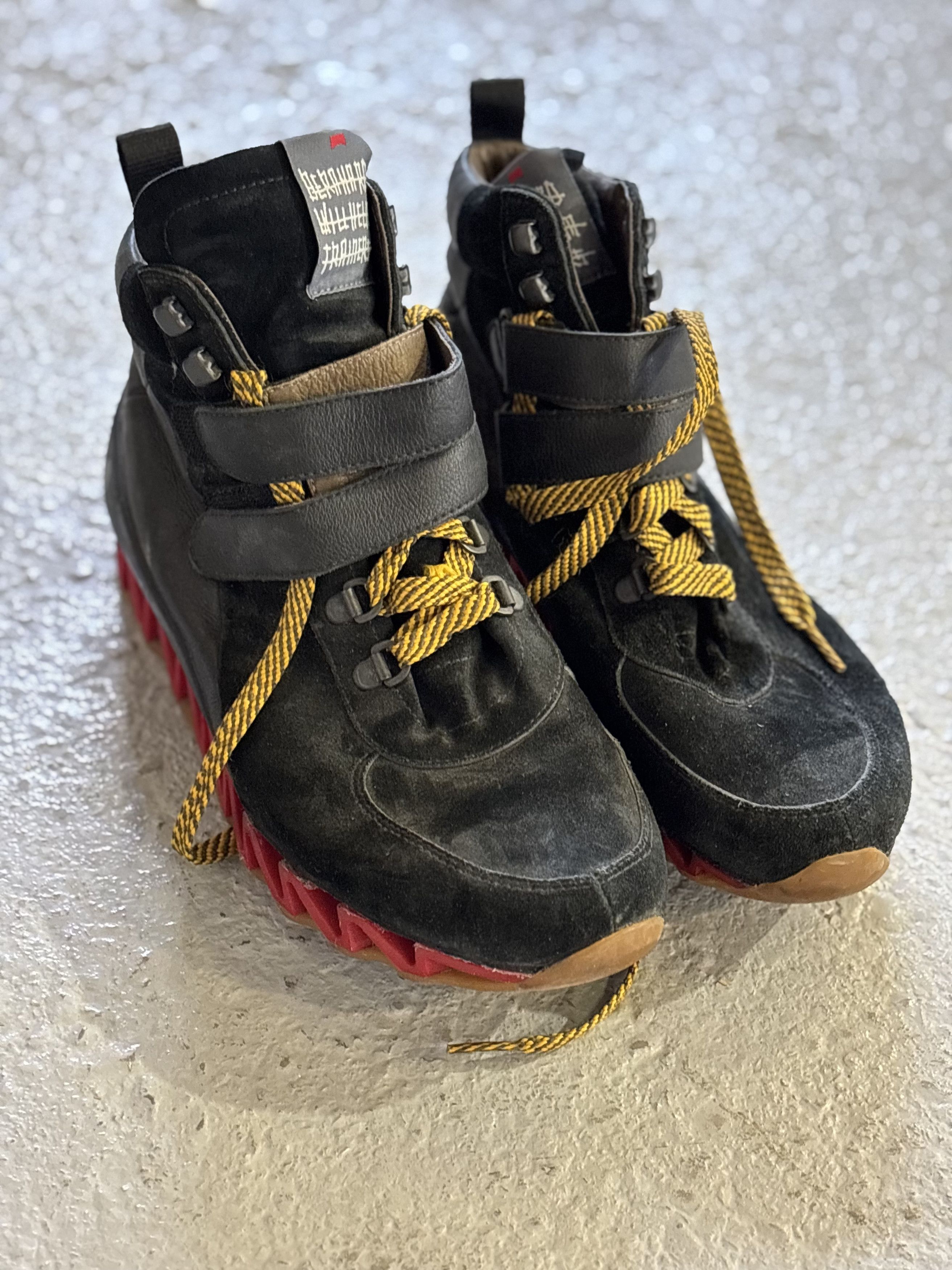 Bernhard Willhelm RARE white hi tops.Like Walter van Beirendonck