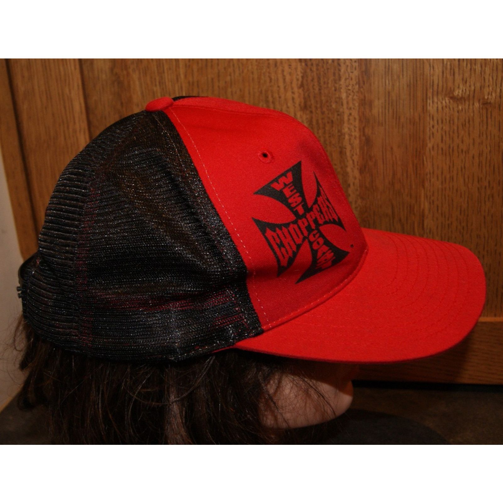 West Coast Choppers VTG Y2K West Coast Choppers Jesse James Iron Trucker Hat Cap Size ONE SIZE - 4 Thumbnail