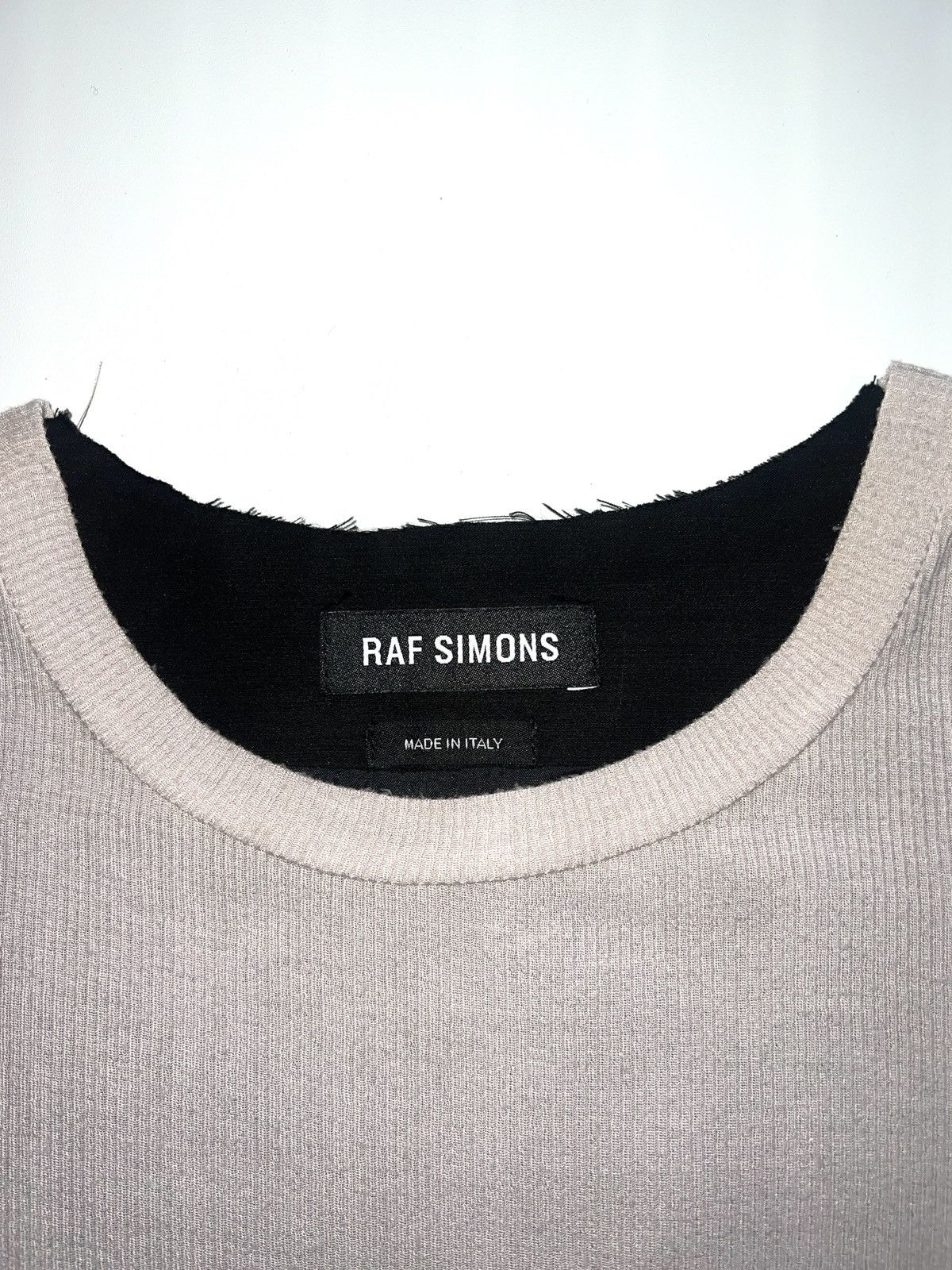 Raf Simons "long-sleeve knit with different front and back. Size US S / EU 44-46 / 1 - 3 Thumbnail