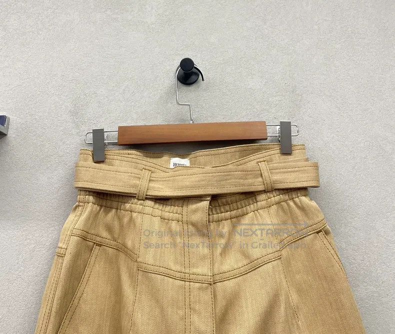 Hermes Hermes Brown Denim Shorts Size 24" / US 00 / IT 34 - 3 Thumbnail