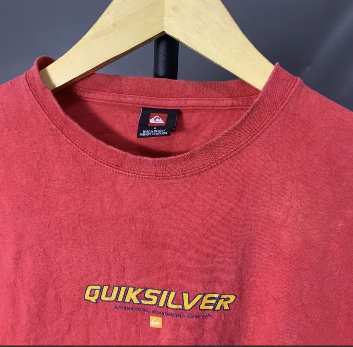Quiksilver × Vintage Vintage Short sleeve Quicksilver Size US L / EU 52-54 / 3 - 5 Thumbnail
