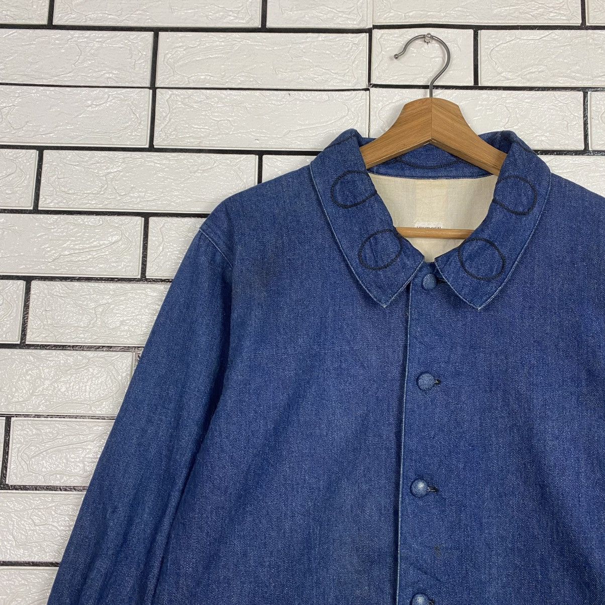 Indigo 🔥HICKORY CHORE DENIM JACKET HIKOOSEN ISSEY MIYAKE Size US M / EU 48-50 / 2 - 7 Thumbnail