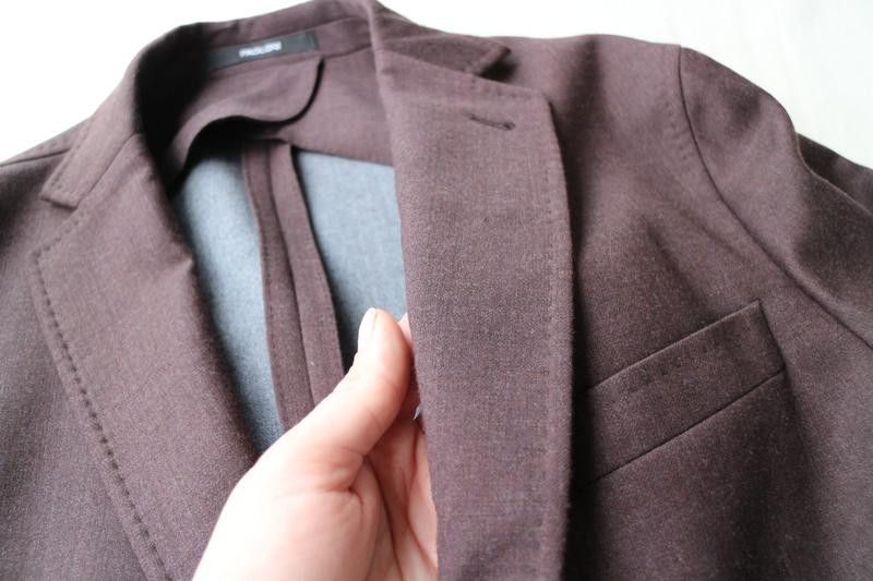 Paoloni Paoloni Burgundy Blazer w/ Elbow Patches Size 52 Size 52S - 5 Thumbnail