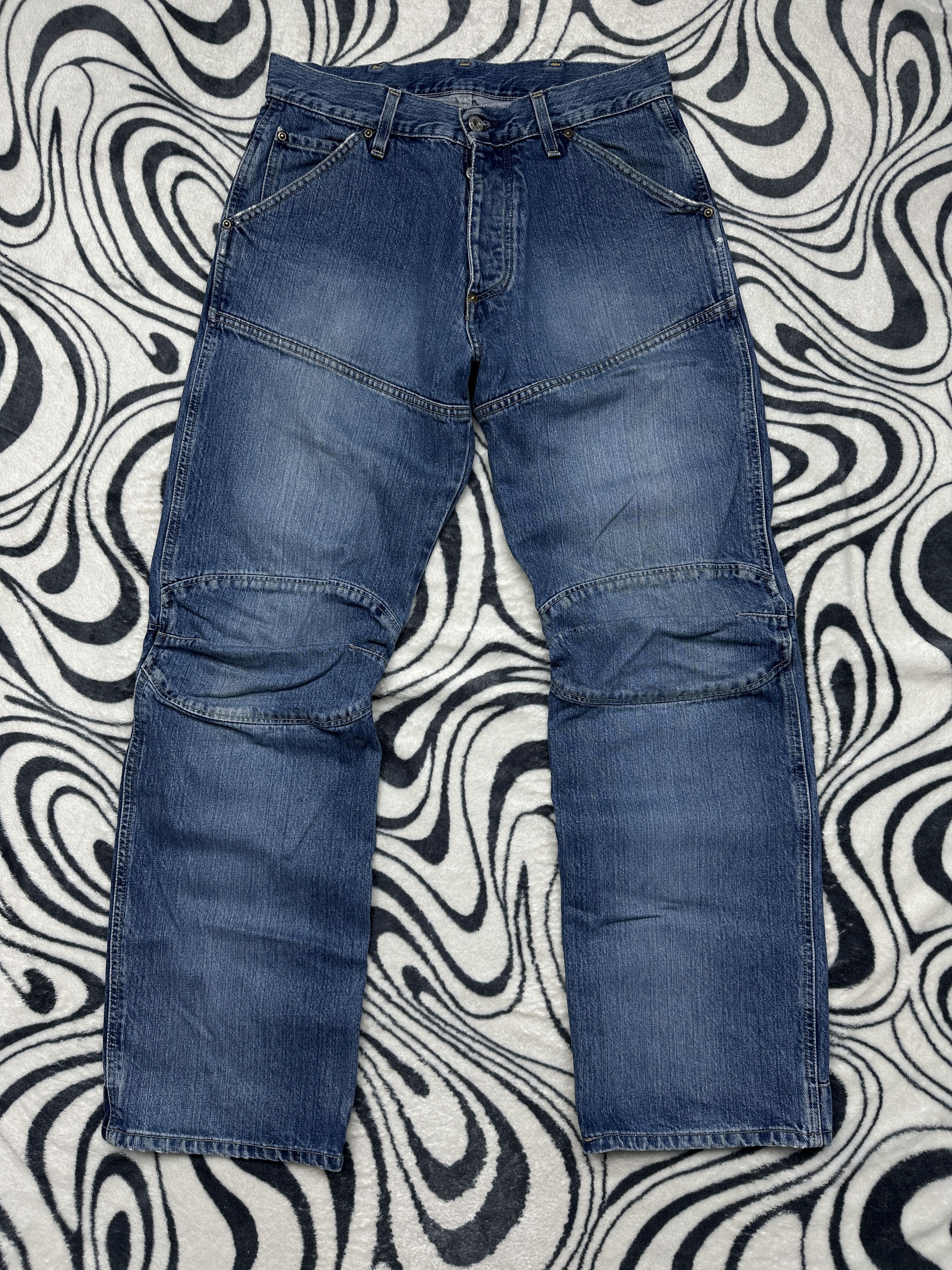 G-Star G Star Raw Elwood Mens Denim Pants Double Knee Jeans Size US 31 - 1 Thumbnail