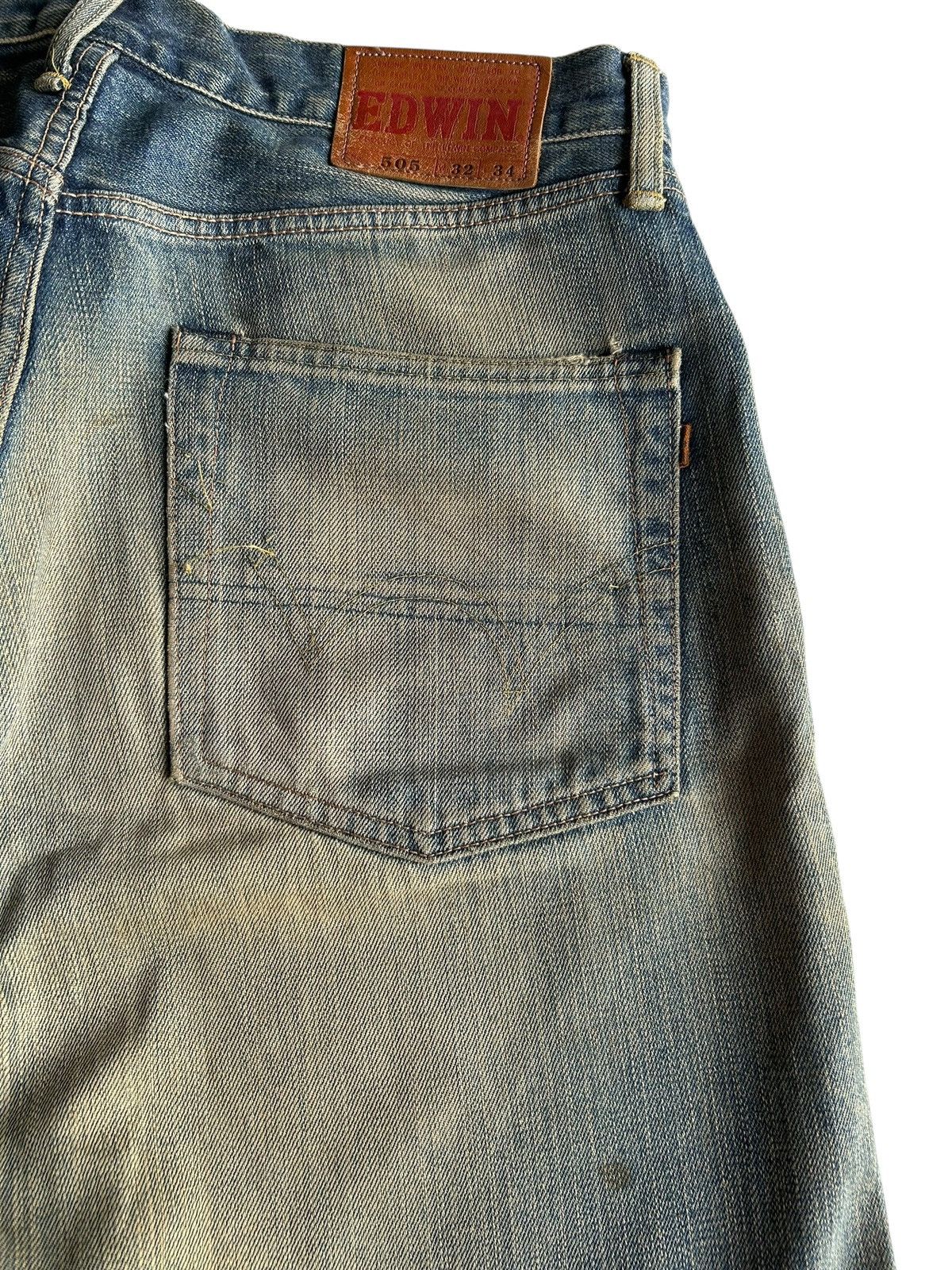 Japanese Brand × Kapital × Vintage Vintage Edwin Selvedge Baggy Rusty Mudwash Distressed Denim Size US 33 - 13 Thumbnail