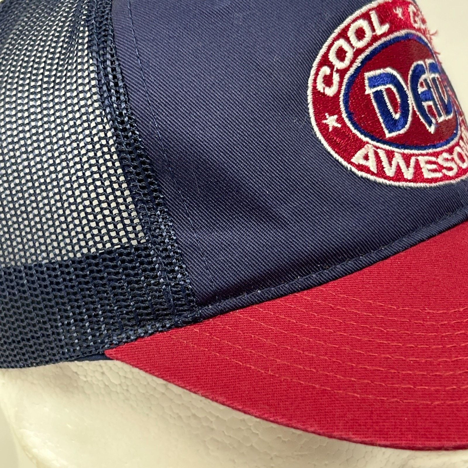 Vintage Vintage 90s Cool Great Awesome Dad Trucker Hat Cap Blue Size ONE SIZE - 6 Thumbnail