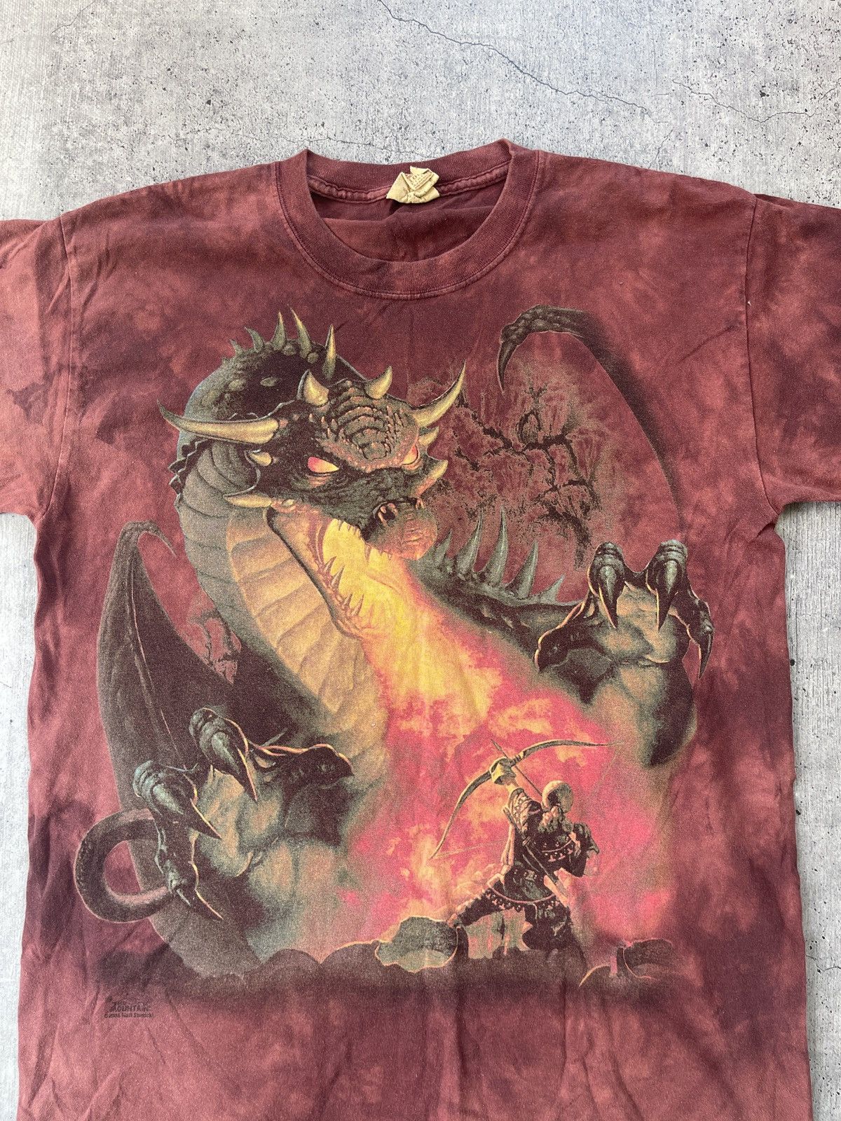 The Mountain × Vintage VINTAGE Y2K THE MOUNTAIN RARE DRAGON AOP T SHIRT Size US M / EU 48-50 / 2 - 3 Thumbnail