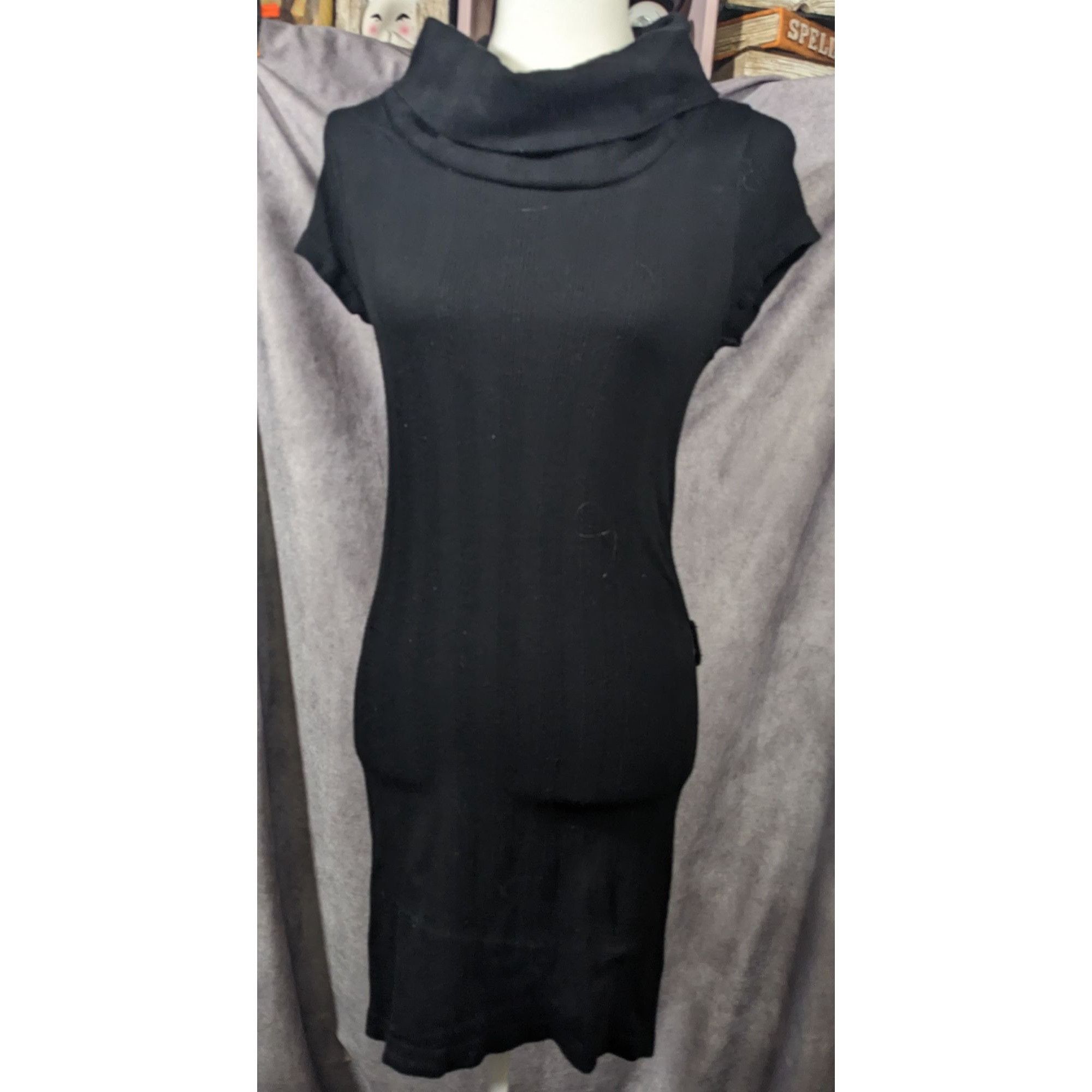 Other JJ Authentic Corporate Goth Cowl Neck Sweater Dress Size M/L Size M / US 6-8 / IT 42-44 - 1 Thumbnail