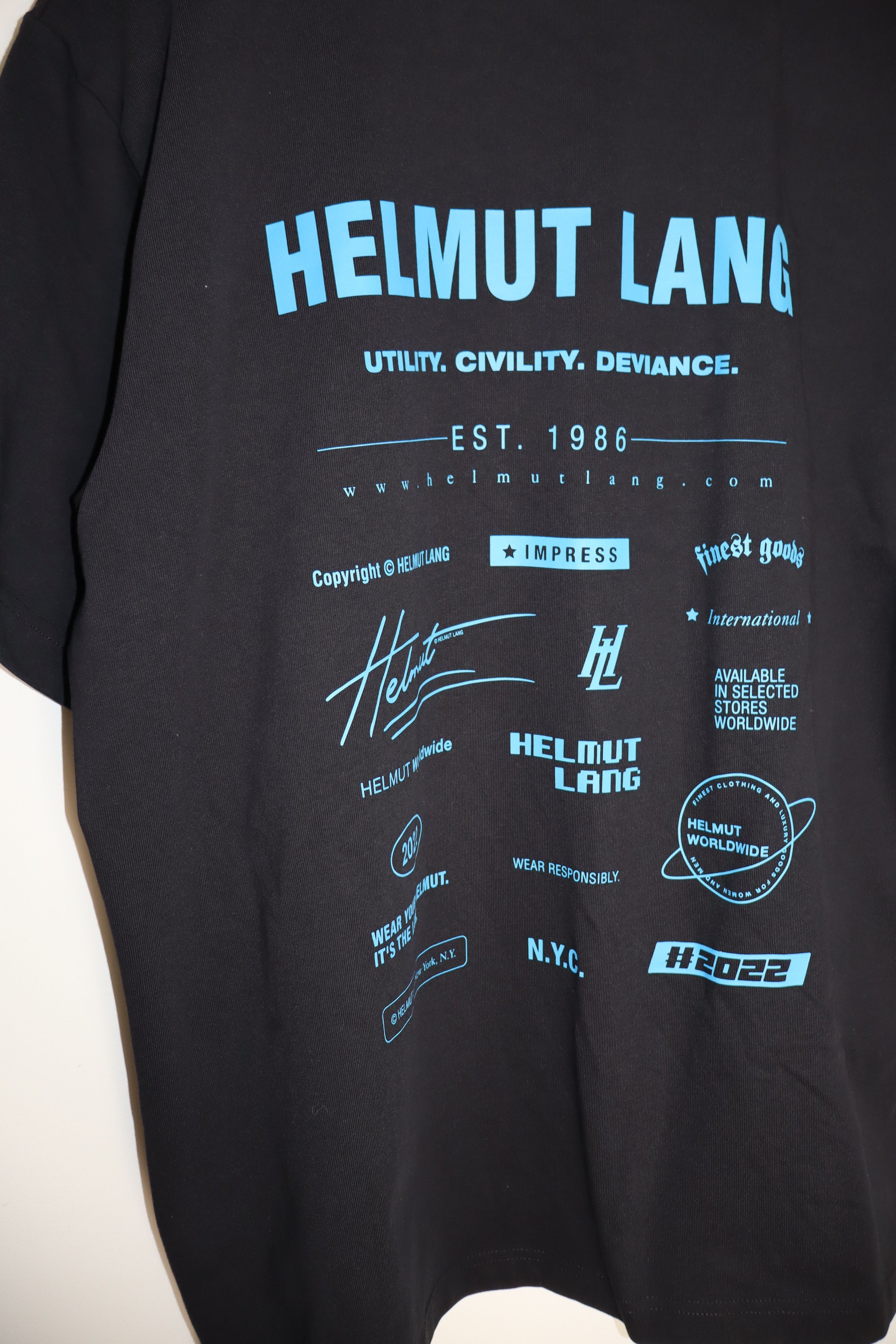 Helmut Lang Logo t-shirt Size US XXL / EU 58 / 5 - 6 Thumbnail