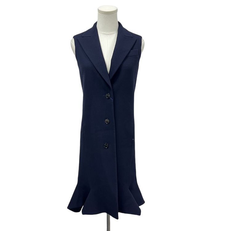 Dior Dior Navy Virgin Wool Long Vest Size 34 Size XS / US 0-2 / IT 36-38 - 1 Thumbnail