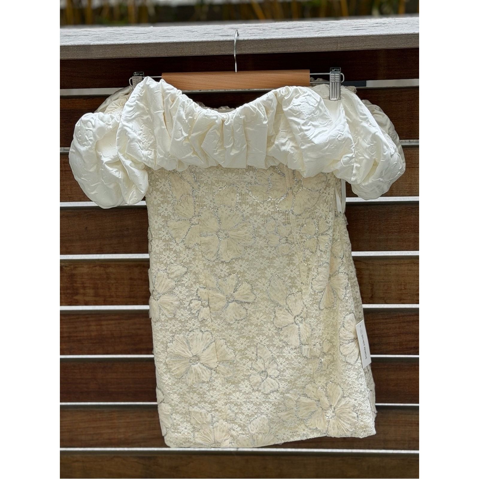 For Love & Lemons For Love & Lemons Snowflake Daisy Mini Dress NWT Size S / US 4 / IT 40 - 2 Thumbnail