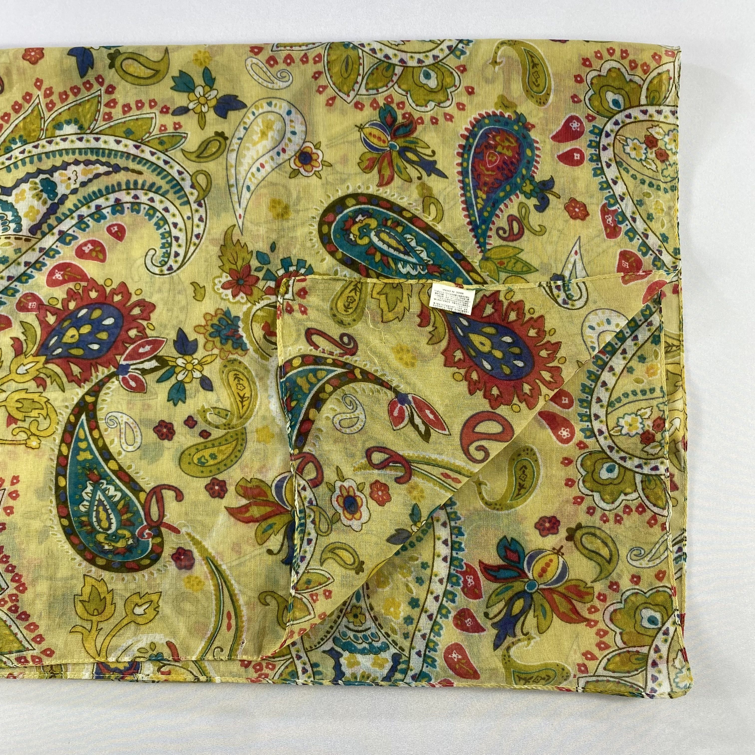 Japanese Brand × Vintage Vintage Japanese Brand Paisley Scarf SS094 Size ONE SIZE - 4 Thumbnail