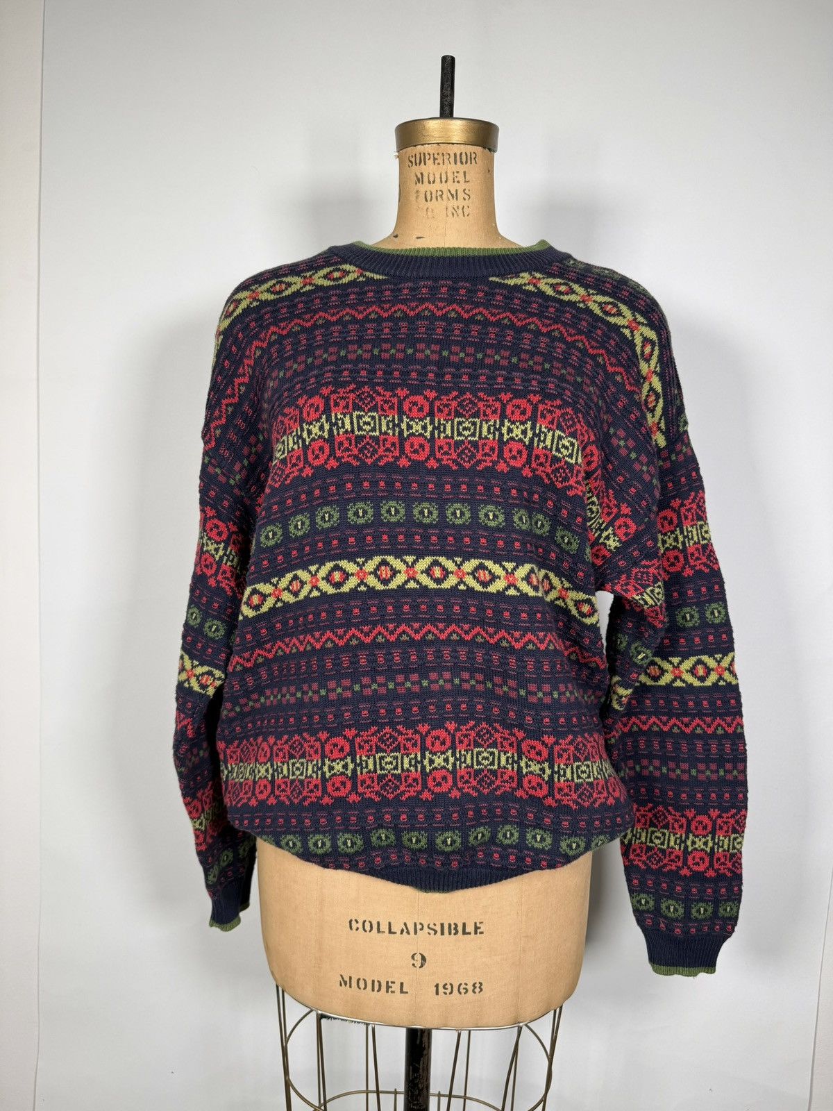 Vintage Vintage Stefanel Made in Italy Heavy Cotton Sweater Size M / US 6-8 / IT 42-44 - 1 Thumbnail