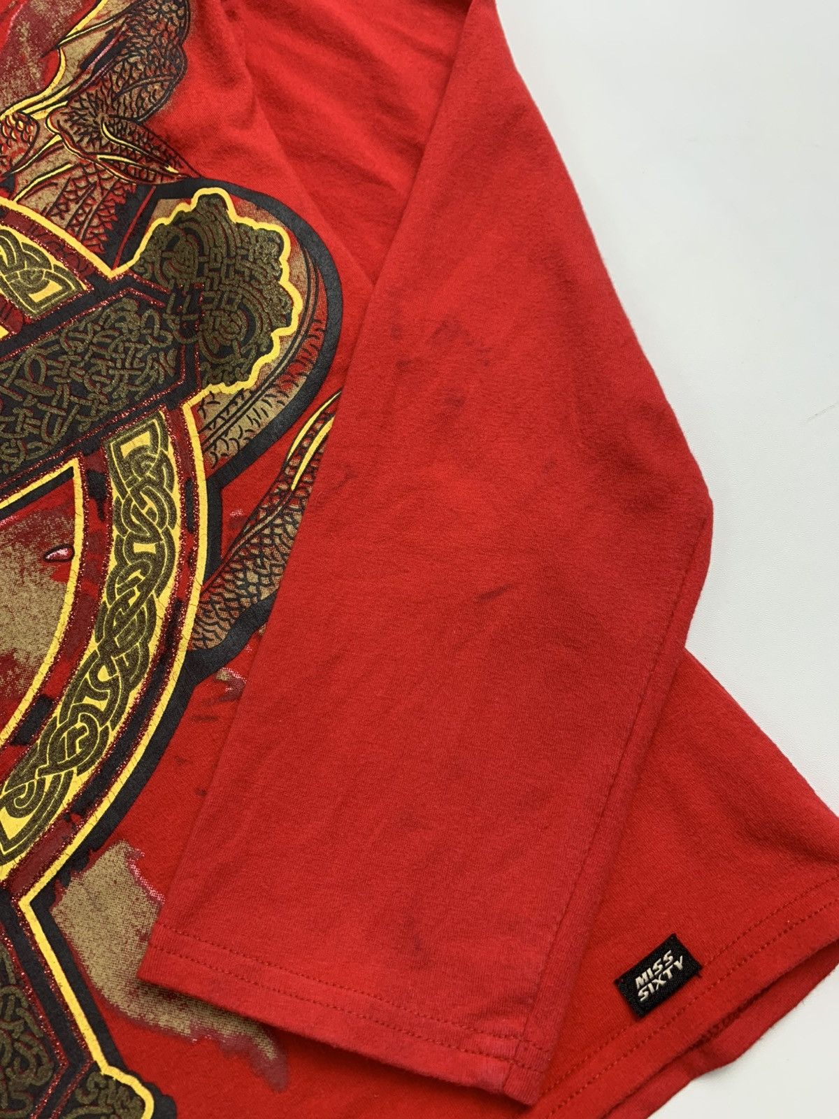 Miss Sixty Miss Sixty Y2K Dragon Cross Long Sleeve Tee Size S / US 4 / IT 40 - 8 Thumbnail