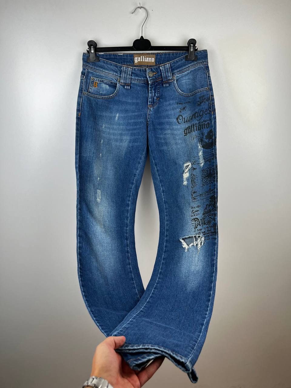 John Galliano × Vintage Galliano vintage denim pants woman’s size 30 Size 30" / US 8 / IT 44 - 4 Thumbnail
