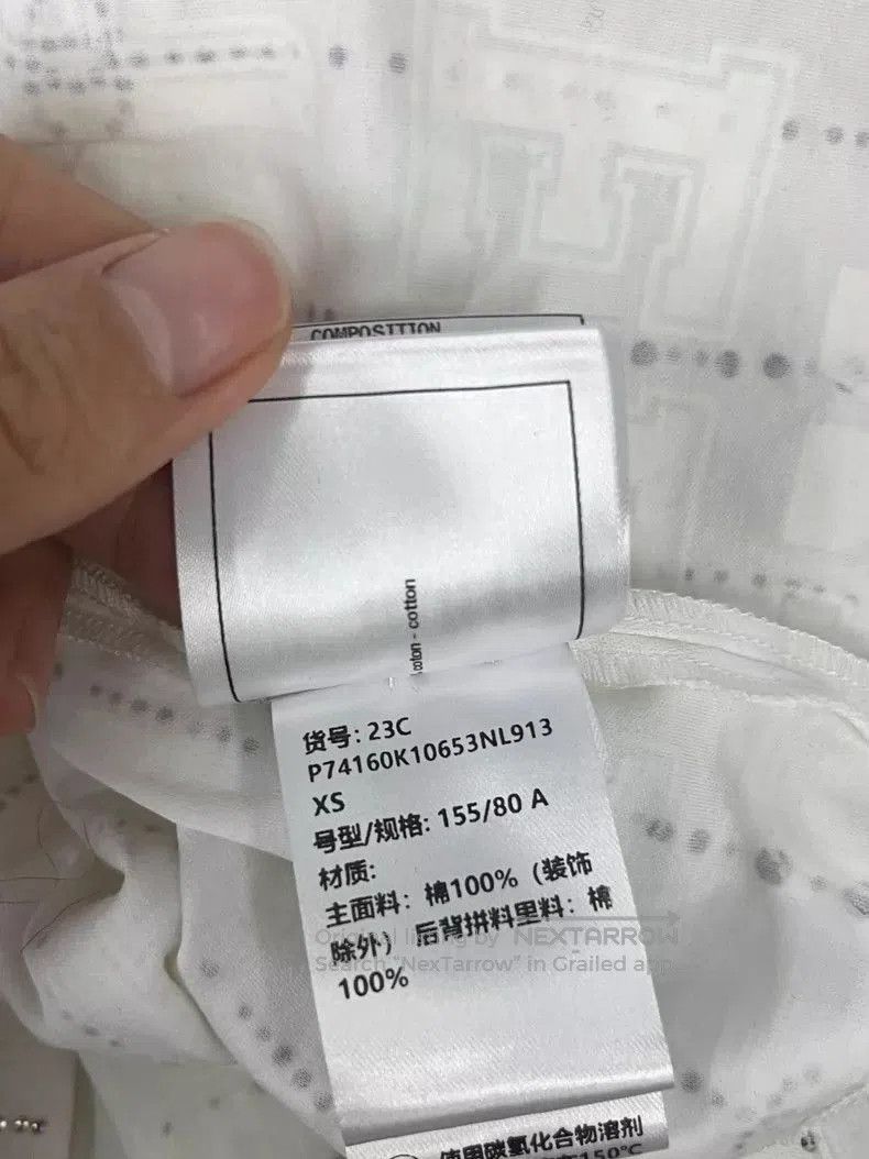 Chanel Chanel 23C White Crystal Collar T-shirt. Size US XS / EU 42 / 0 - 6 Thumbnail
