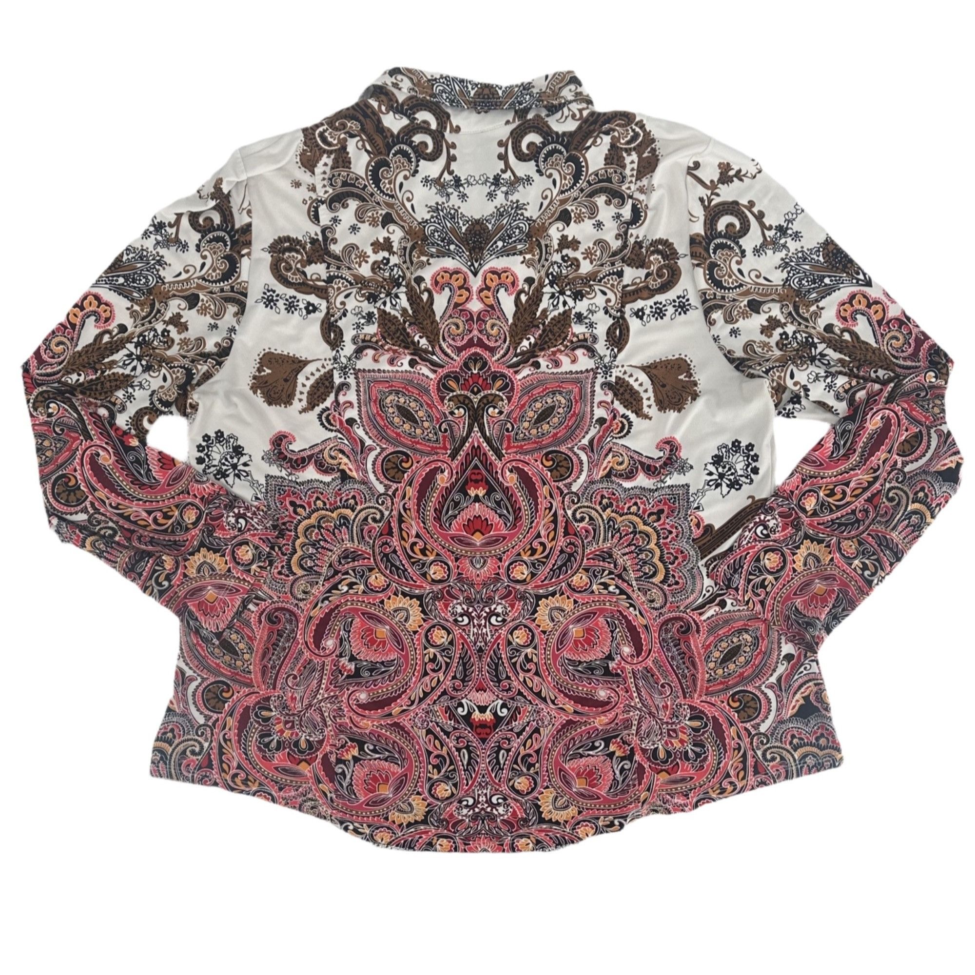 JM Collection JM Collection Paisley Medallion Boho Blouse - XL Size XL / US 12-14 / IT 48-50 - 8 Thumbnail