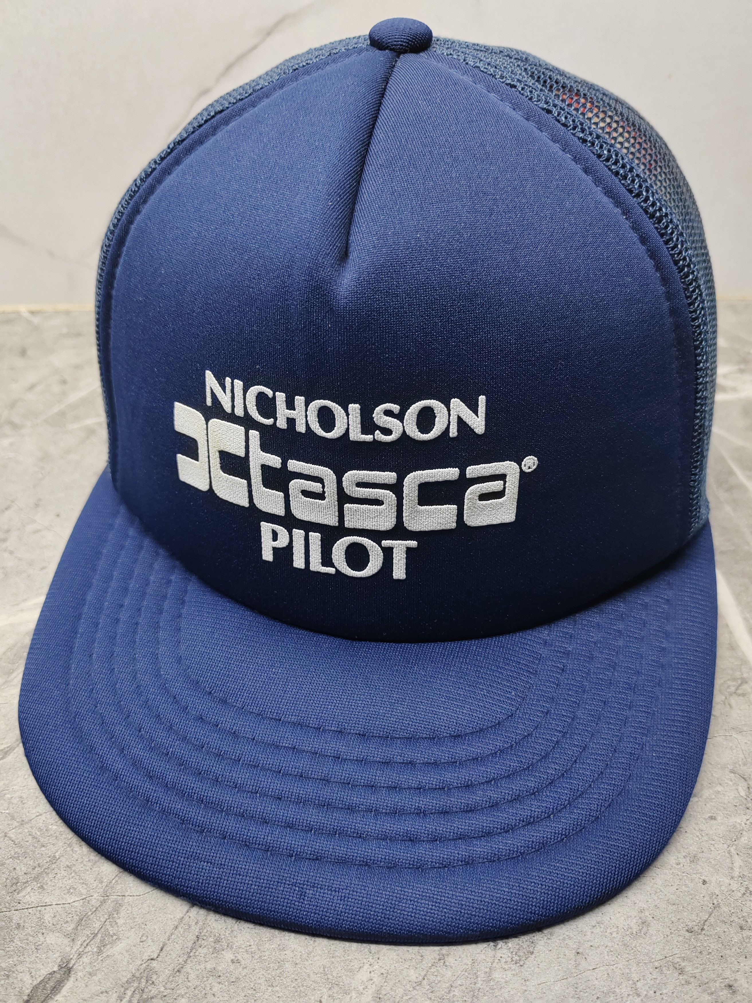 Vintage Vintage Nicholson Xtasca Pilot Trucker Hat Size ONE SIZE - 1 Thumbnail