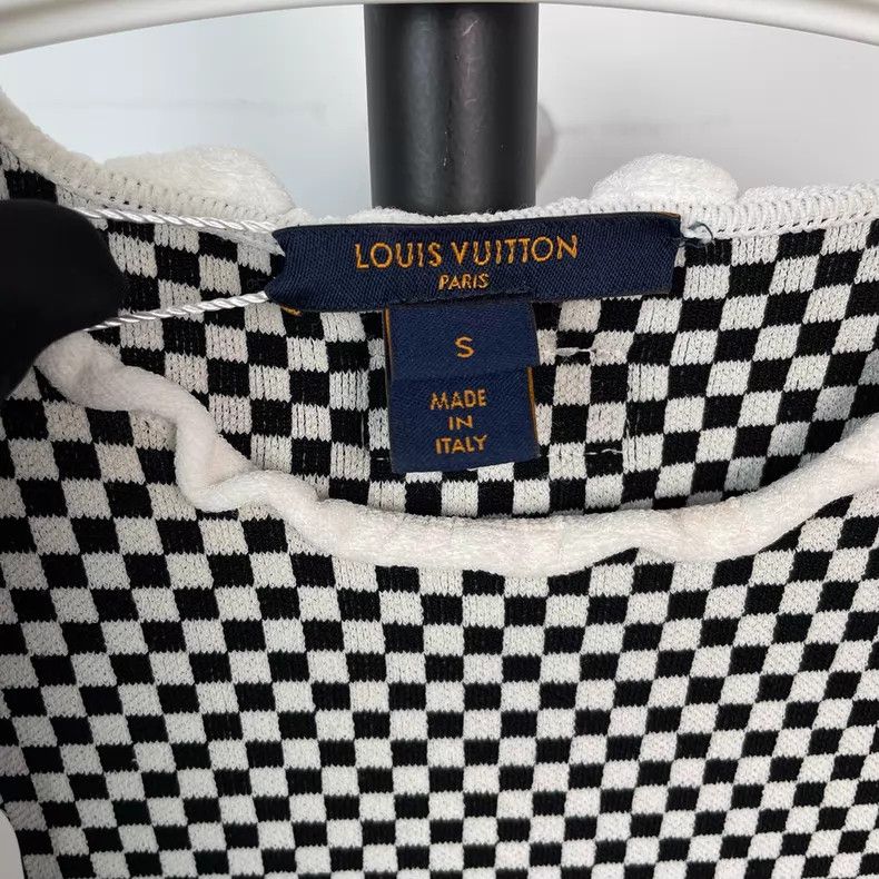 Louis Vuitton Louis Vuitton 2022ss black and white checkerboard short sl Size S / US 4 / IT 40 - 7 Thumbnail