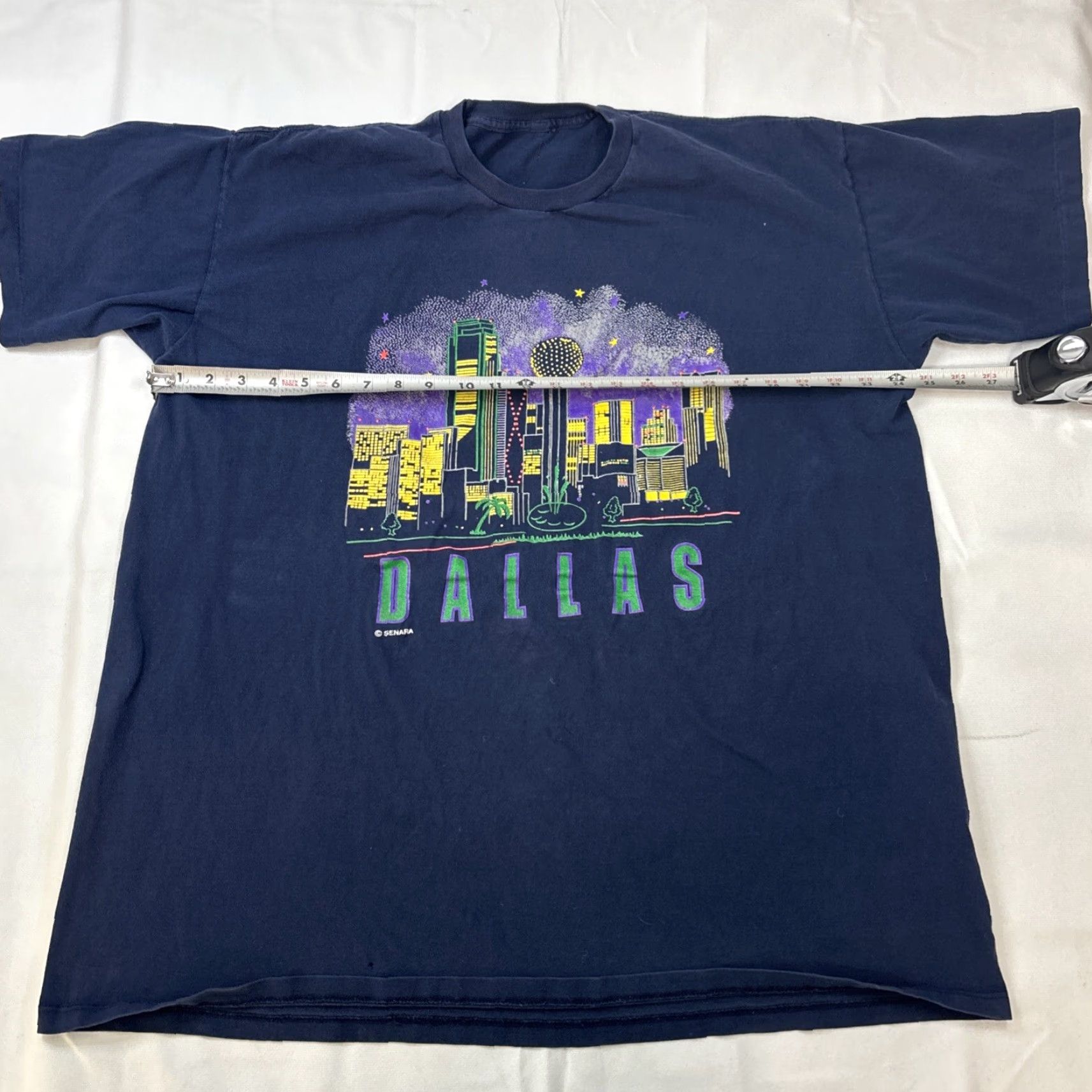 Fruit Of The Loom VINTAGE Fruit of the Loom Dallas Skyline 90s Single Stitched Men’s XL T-Shirt Blue Men's XL T-Shirt 90s Dallas Skyline Men's Shirt Size US XL / EU 56 / 4 - 4 Thumbnail