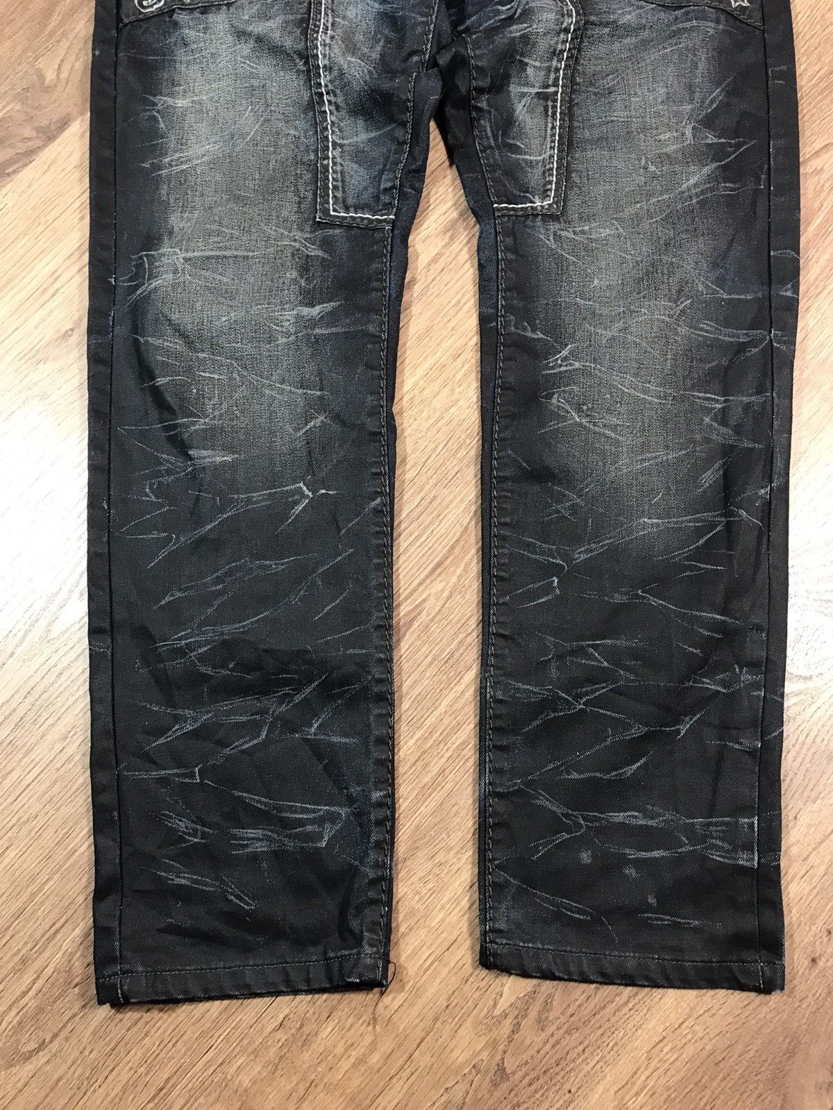 Vintage Vintage Kosmo Lupo Distressed Denim Pants Size US 38 / EU 54 - 2 Thumbnail