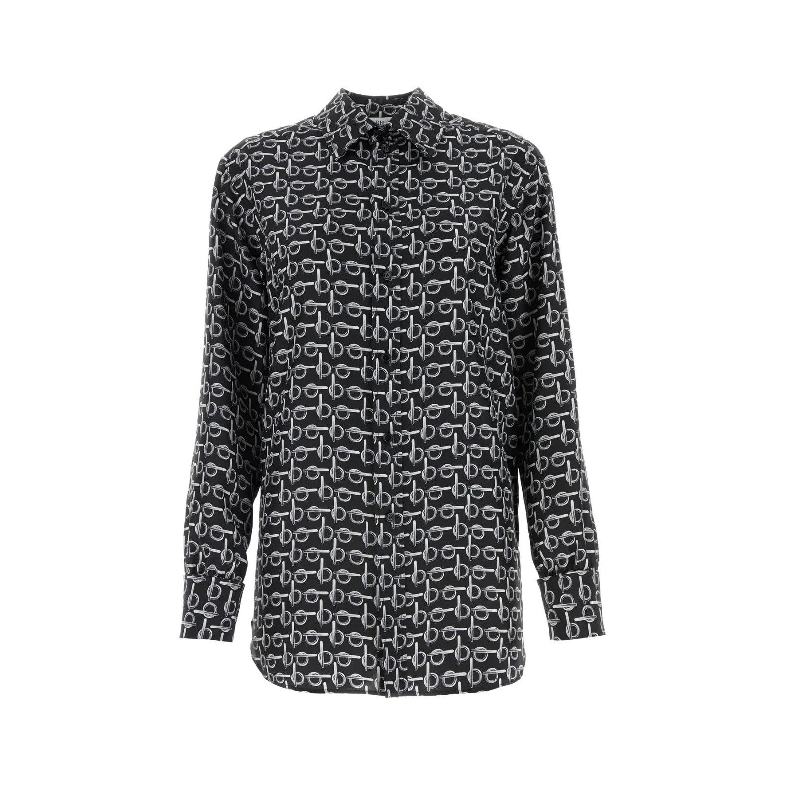 BURBERRY Silk Shirt New )