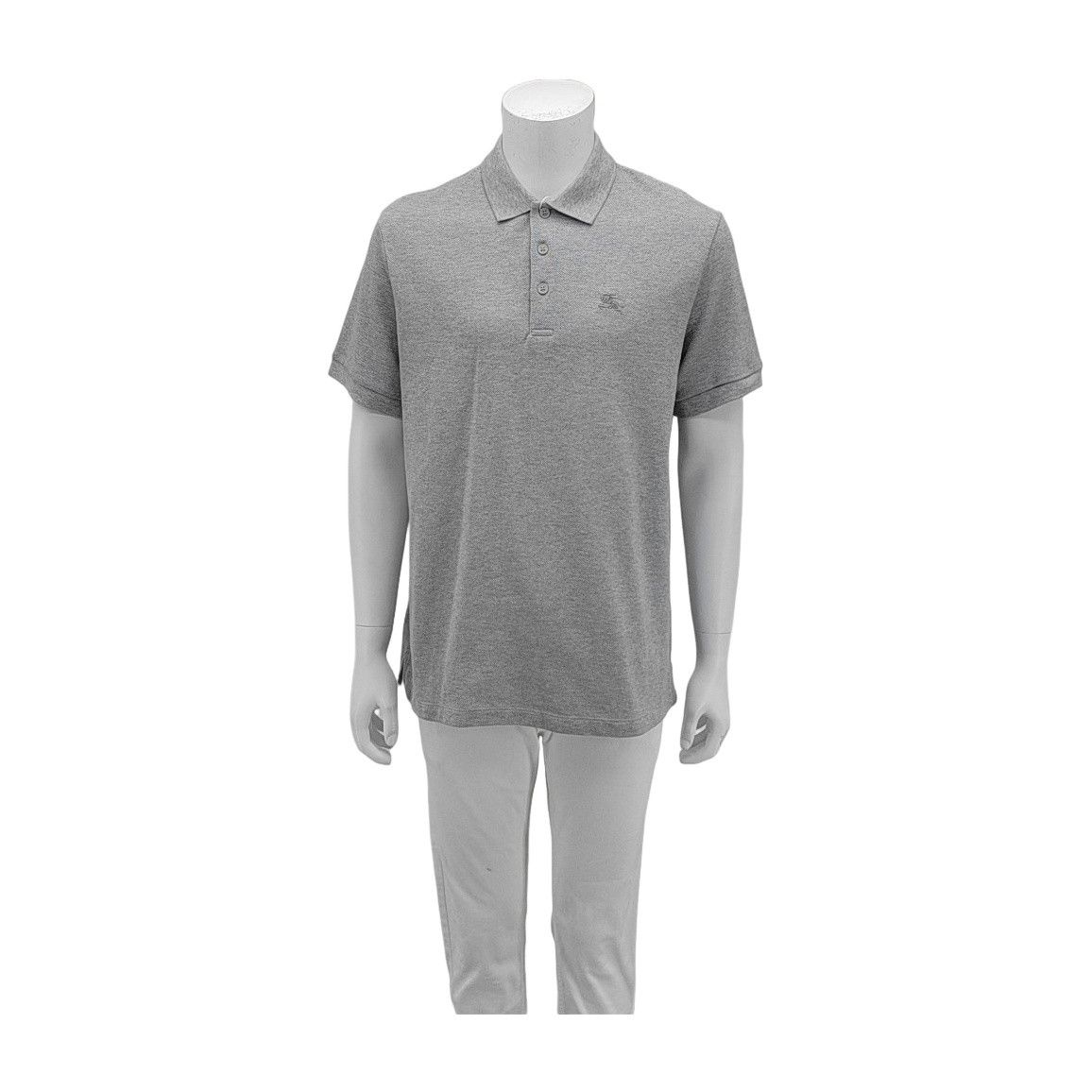 Burberry Burberry Gray Cotton Polo Shirt XL Size US XL / EU 56 / 4 - 1 Thumbnail