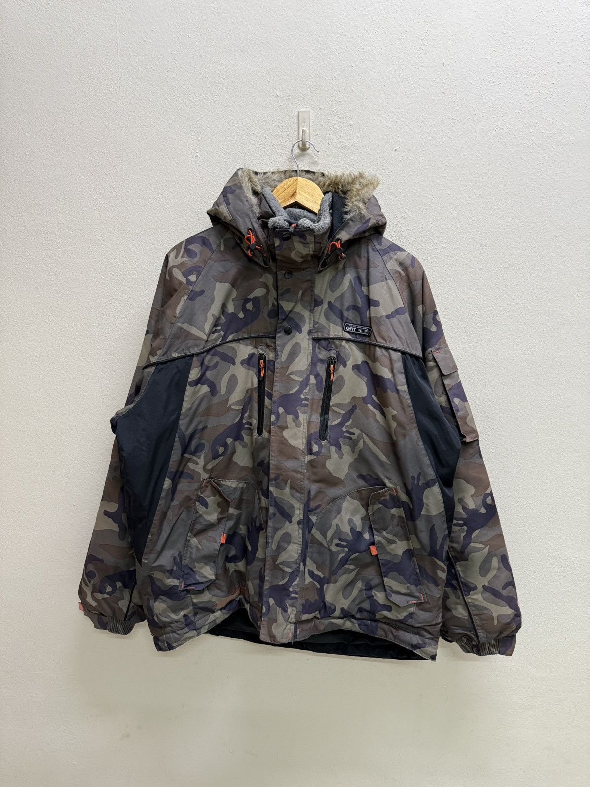 Japanese Brand VINTAGE GETT EXCITING FISHING COLD WEATHER CAMO FUR JACKET Size US XXL / EU 58 / 5 - 20 Thumbnail