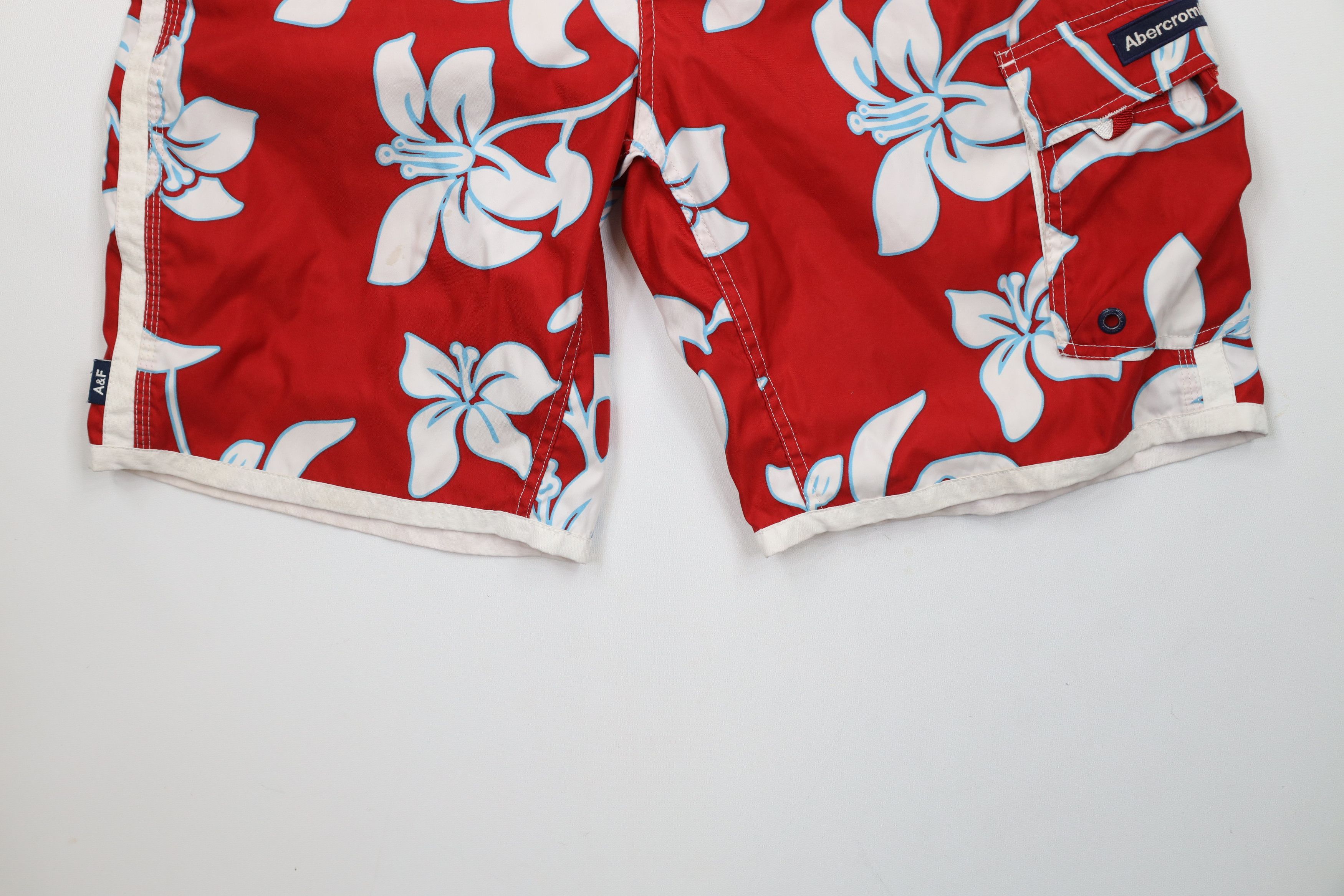 Abercrombie & Fitch × Vintage Vintage Y2K Abercrombie & Fitch Flower Hawaiian Board Shorts Size US 30 / EU 46 - 4 Thumbnail