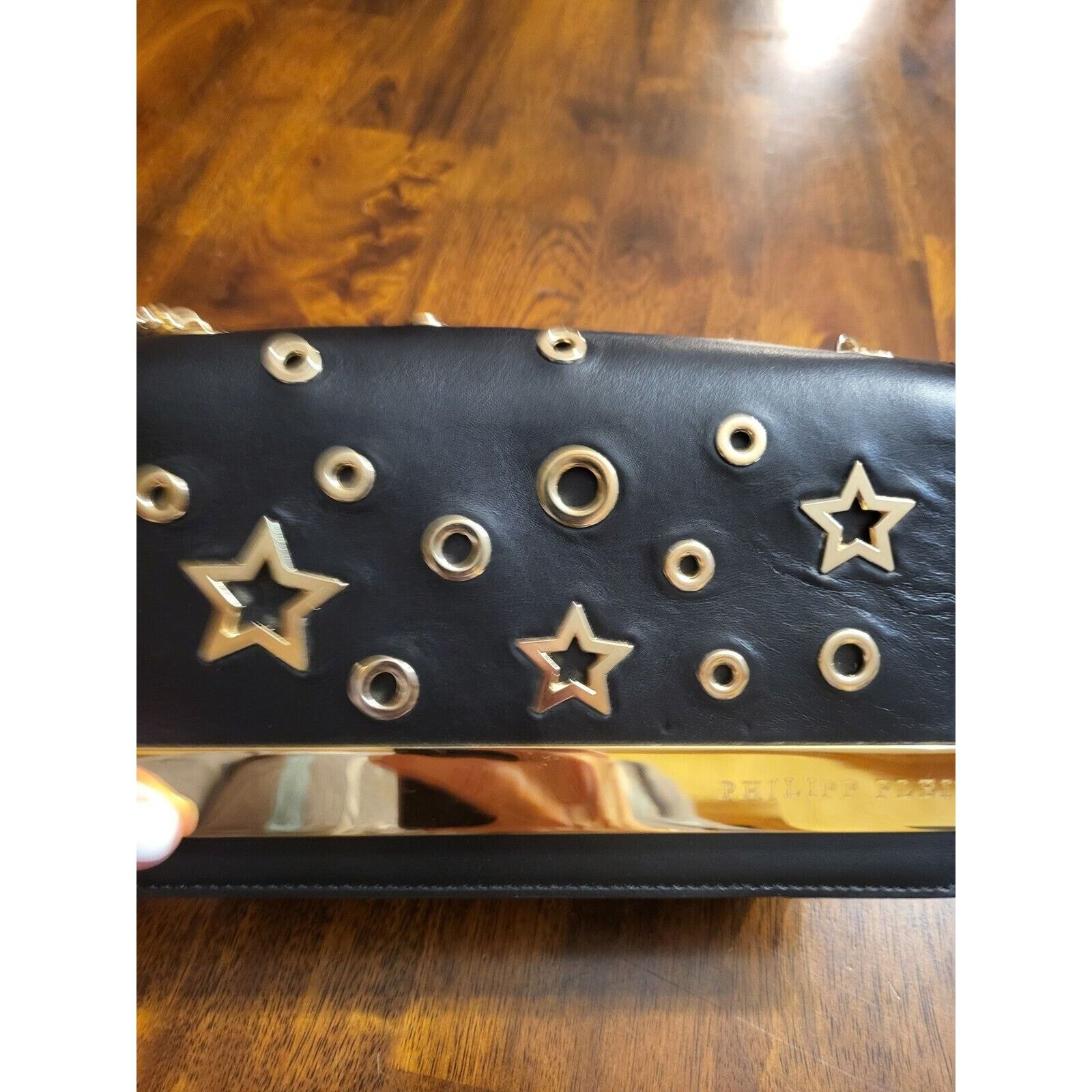 Philipp Plein Philipp Plein Black And Gold Crossbody/clutch Mini Shoulder Size ONE SIZE - 9 Thumbnail