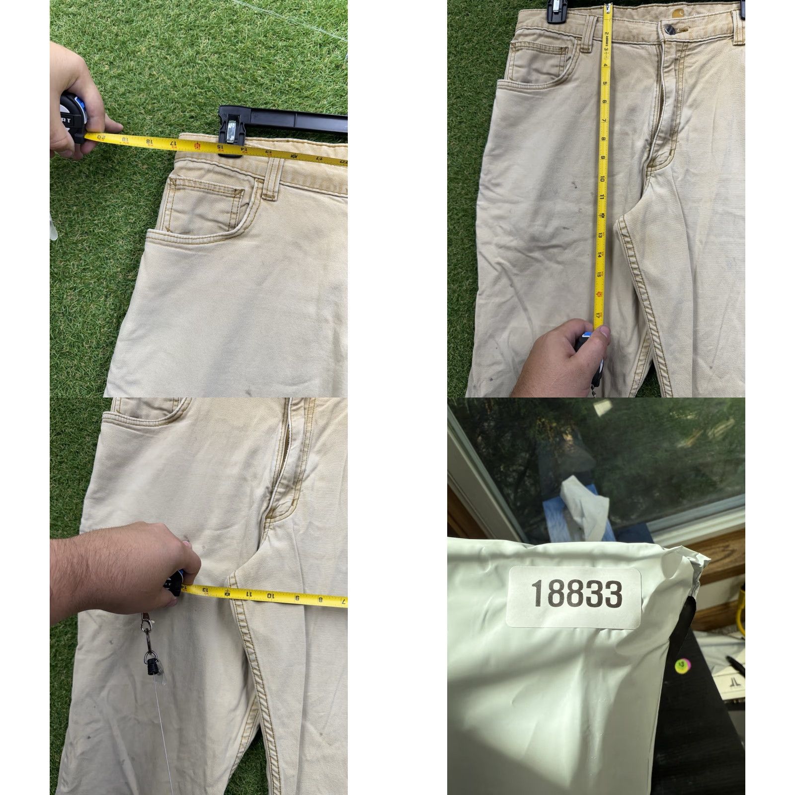 Carhartt Carhartt Carpenter Pants Mens 36x34 Beige Canvas Workwear Hunting Utility Size US 36 / EU 52 - 8 Thumbnail