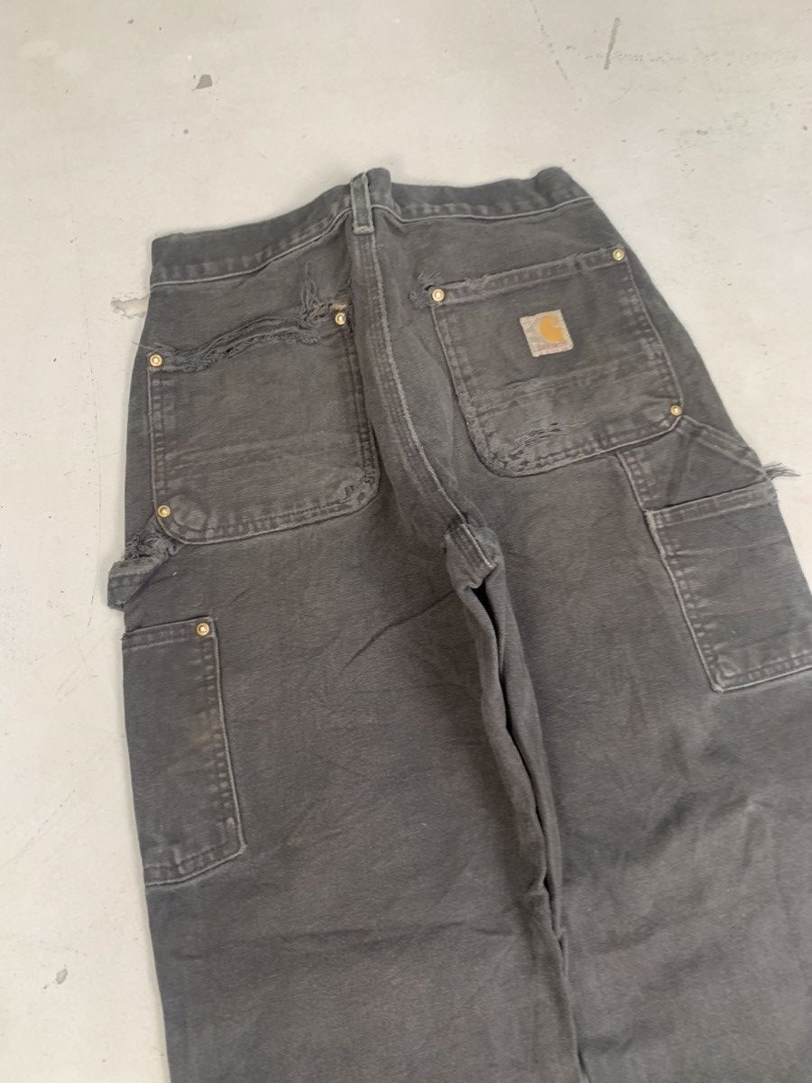 Carhartt Vintage faded Carhartt b01 BLK double knee denim Size US 30 / EU 46 - 9 Thumbnail