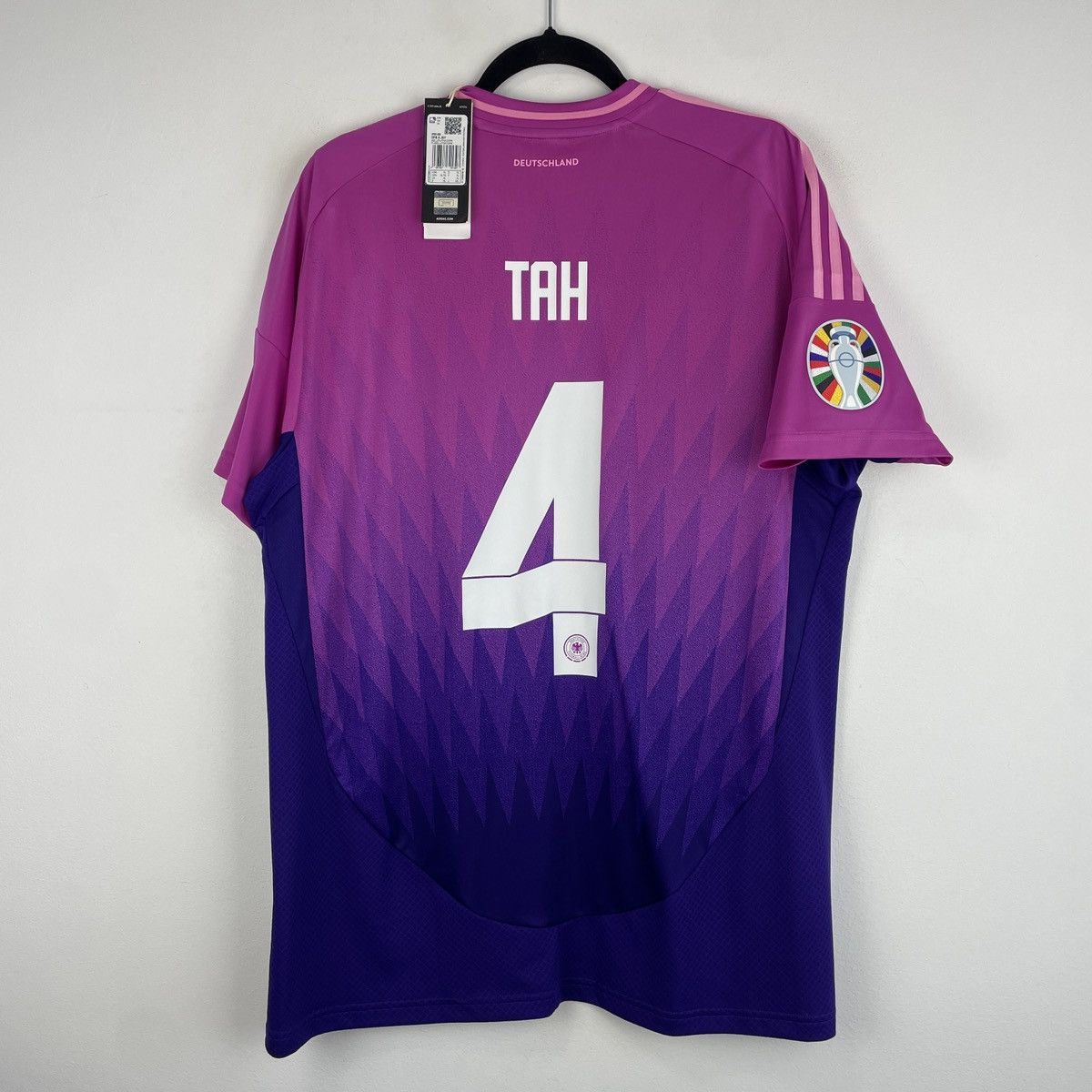 Adidas Germany Jonathan Tah Adidas Pink Jersey Euro 2024 size XL Size US XL / EU 56 / 4 - 1 Thumbnail
