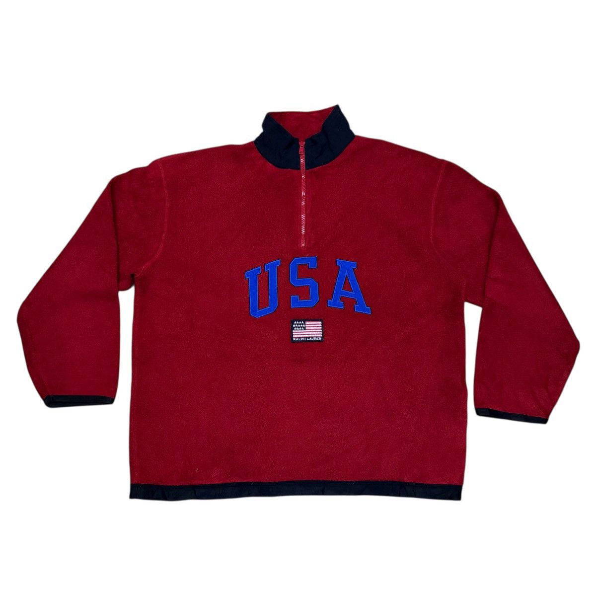 Polo Ralph Lauren Polo Ralph Lauren Big Logo Fleece Sweater Size US L / EU 52-54 / 3 - 1 Thumbnail