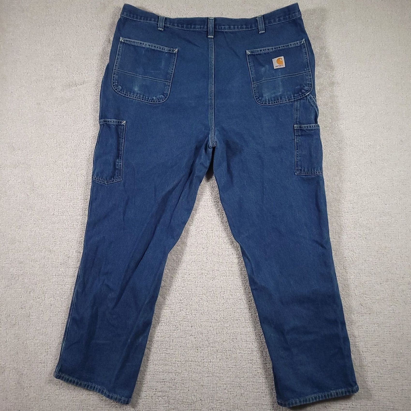 Carhartt Carhartt Jeans Dungaree Fit Blue Mens 42x32 Workwear Grunge Heavy Duty Denim Straight Pocketed Jeans Mens Size US 42 / EU 58 - 7 Thumbnail
