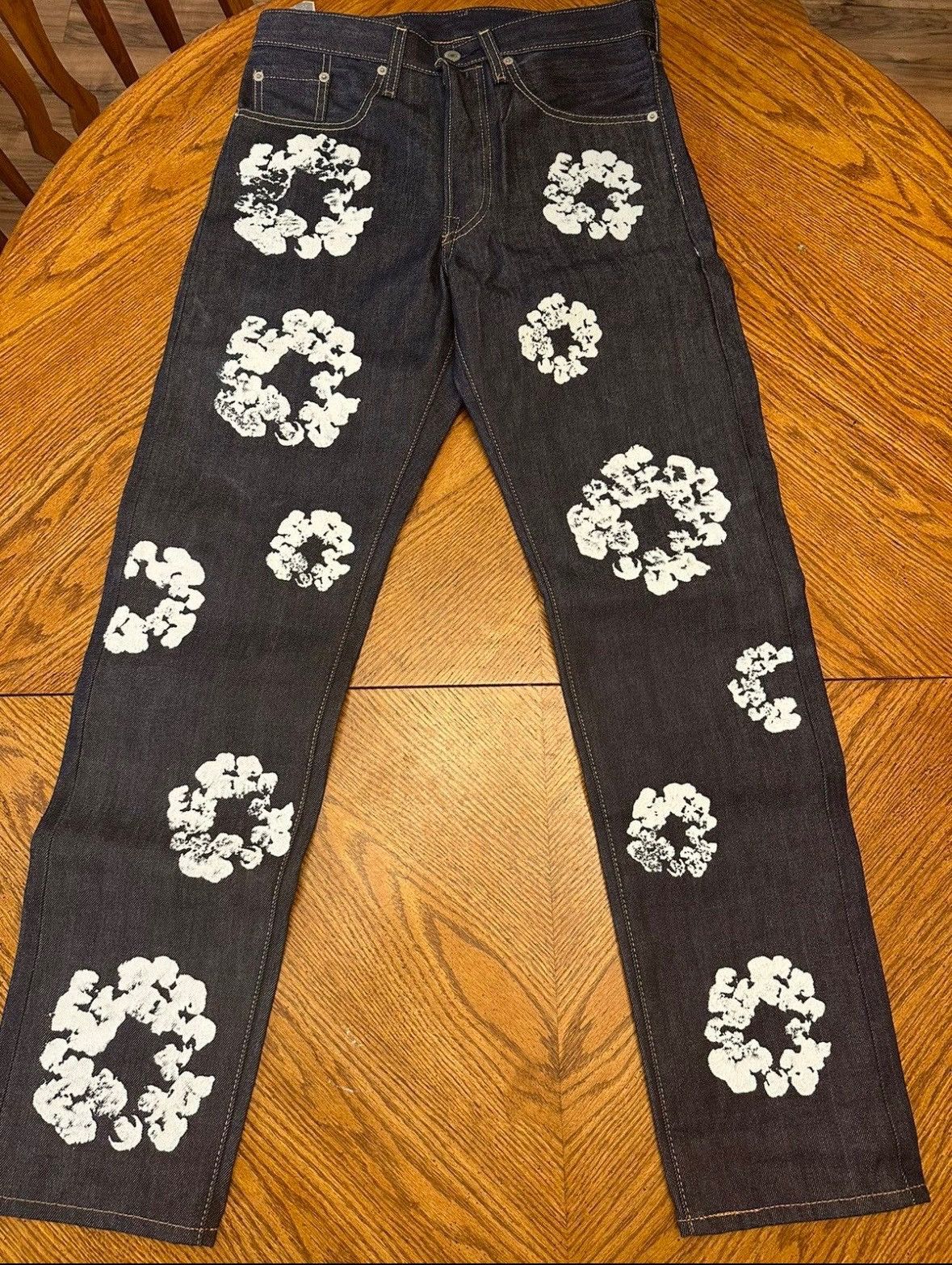 DENIM TEARS Levi’s x Denim Tears raw indigo selvedge Size US 29 - 1 Thumbnail