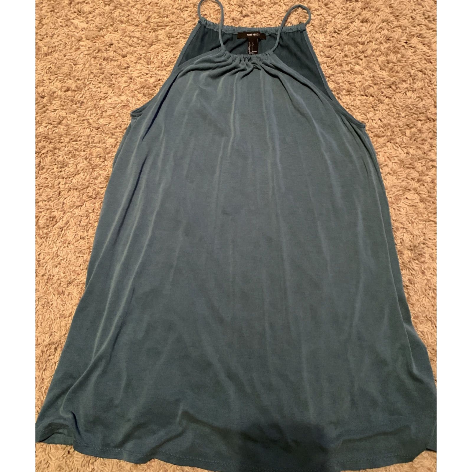 Forever 21 Forever 21 Blue Top Sleeveless Blouse Size S Tank Shirt Casual Women Dress B197 Size S / US 4 / IT 40 - 4 Thumbnail